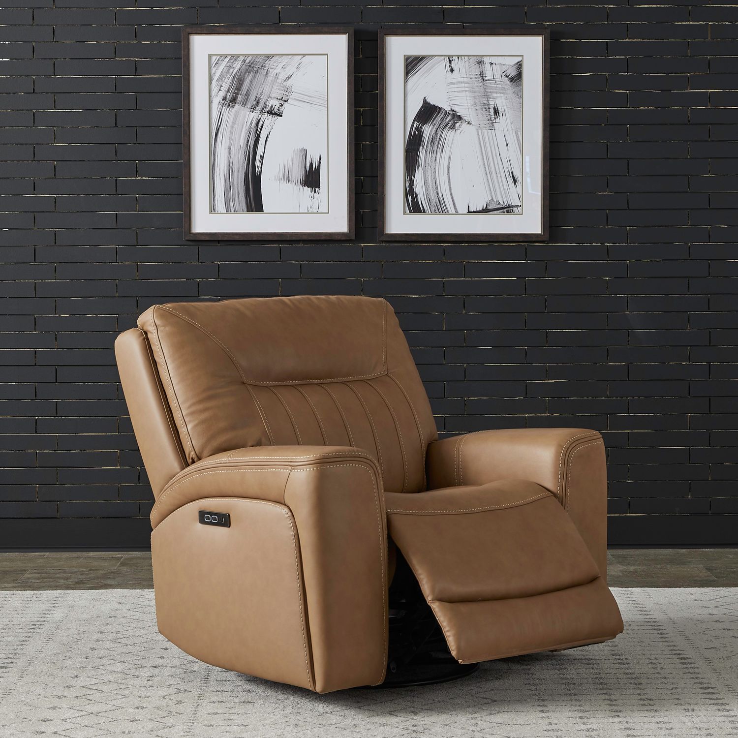 Bennett SG Recliner P2 in Butternut