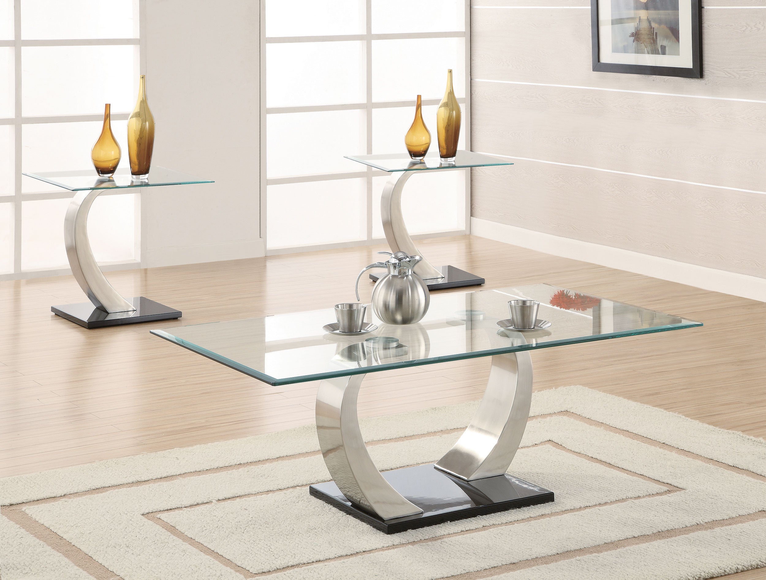 Pruitt Coffee Table Sets - Luxury Home Furniture (MI)
