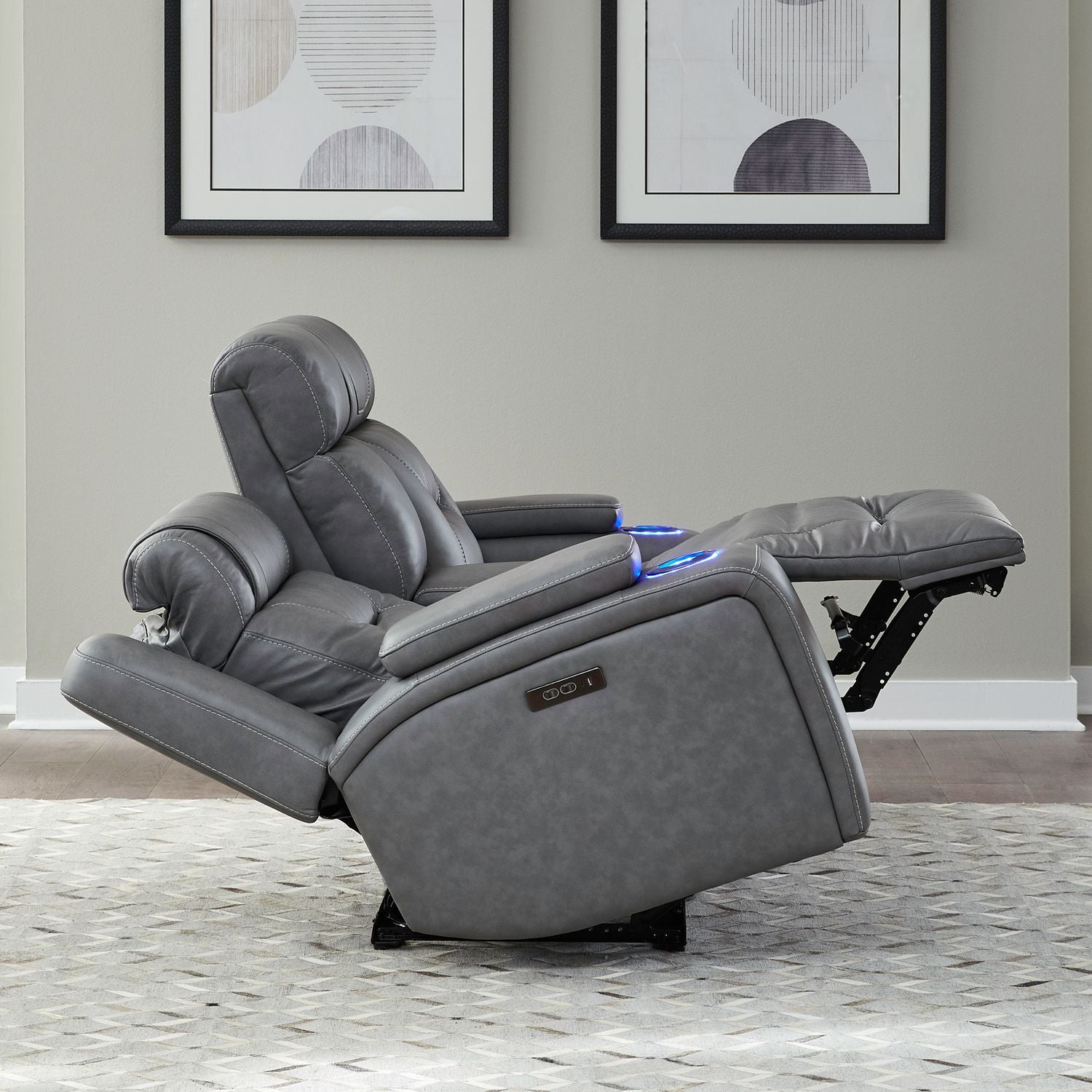 Chapman Loveseat w/ Console P2 & ZG - Luxury Home Furniture (MI)