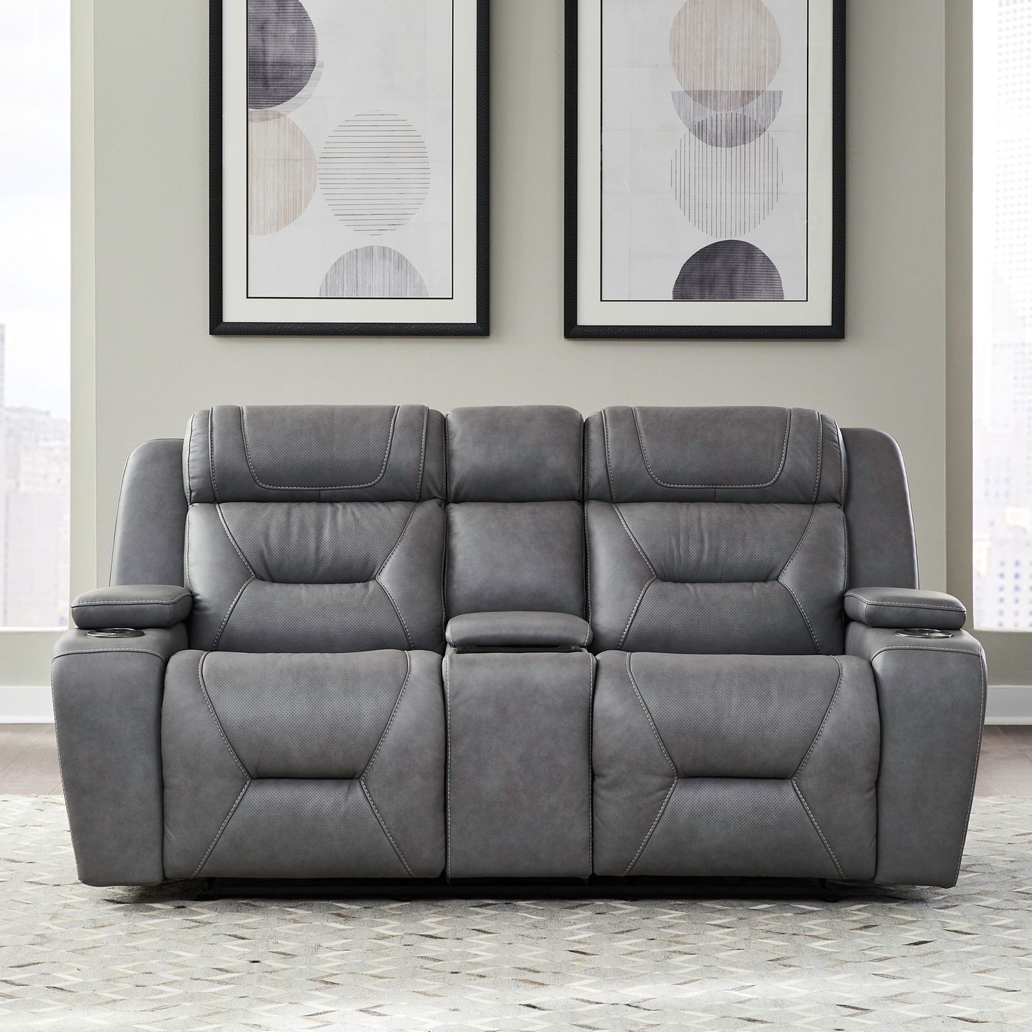 Chapman Loveseat w/ Console P2 & ZG image