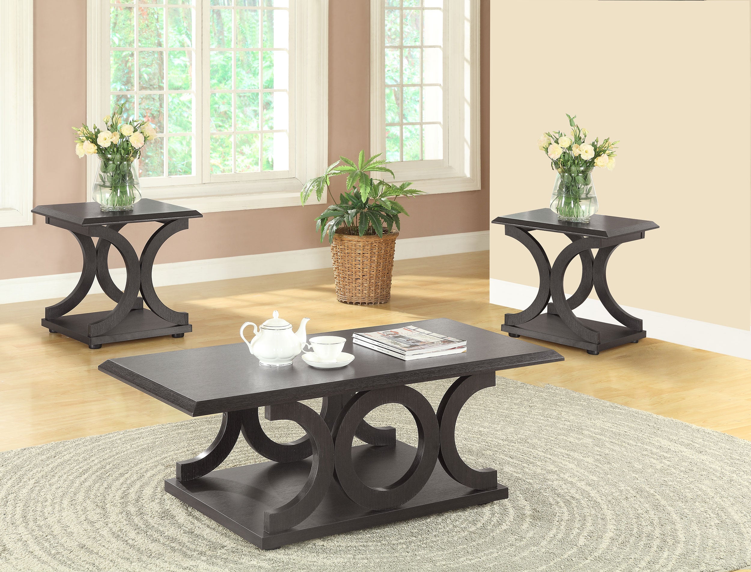 Shelly Coffee Table Sets - Luxury Home Furniture (MI)