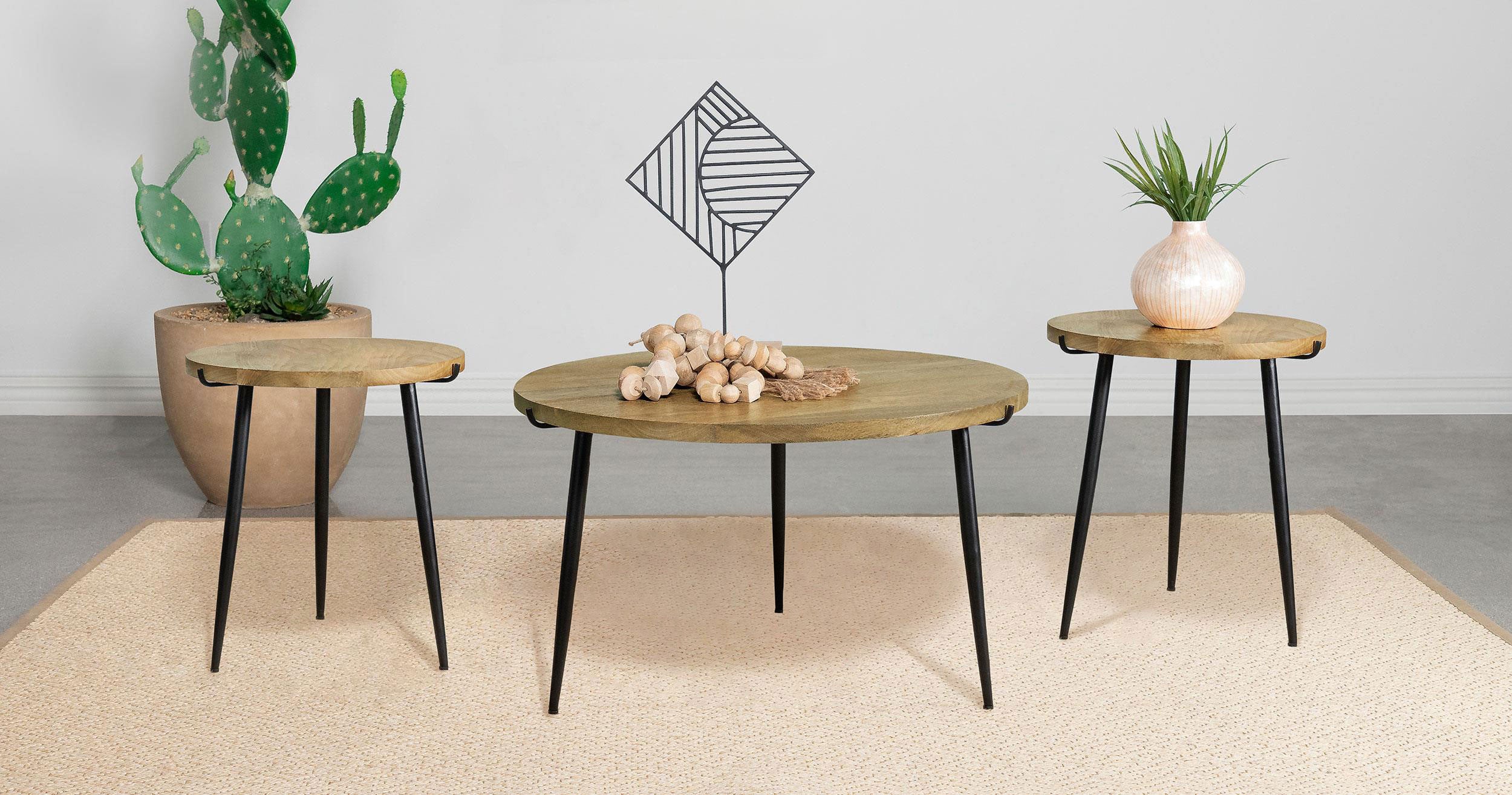 Pilar Coffee Table Sets - Luxury Home Furniture (MI)