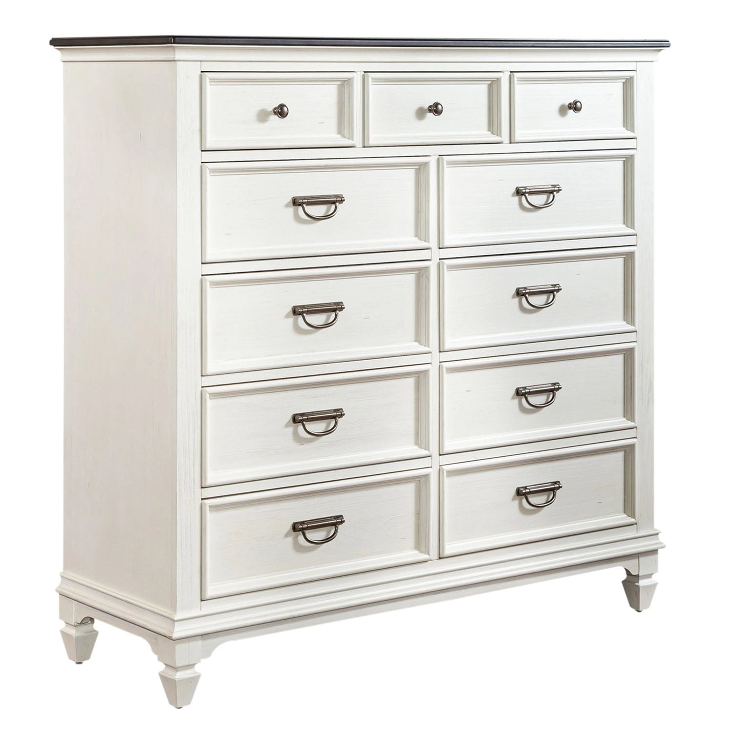 Allyson Park 11 Drawer Chesser in Wirebrushed White image
