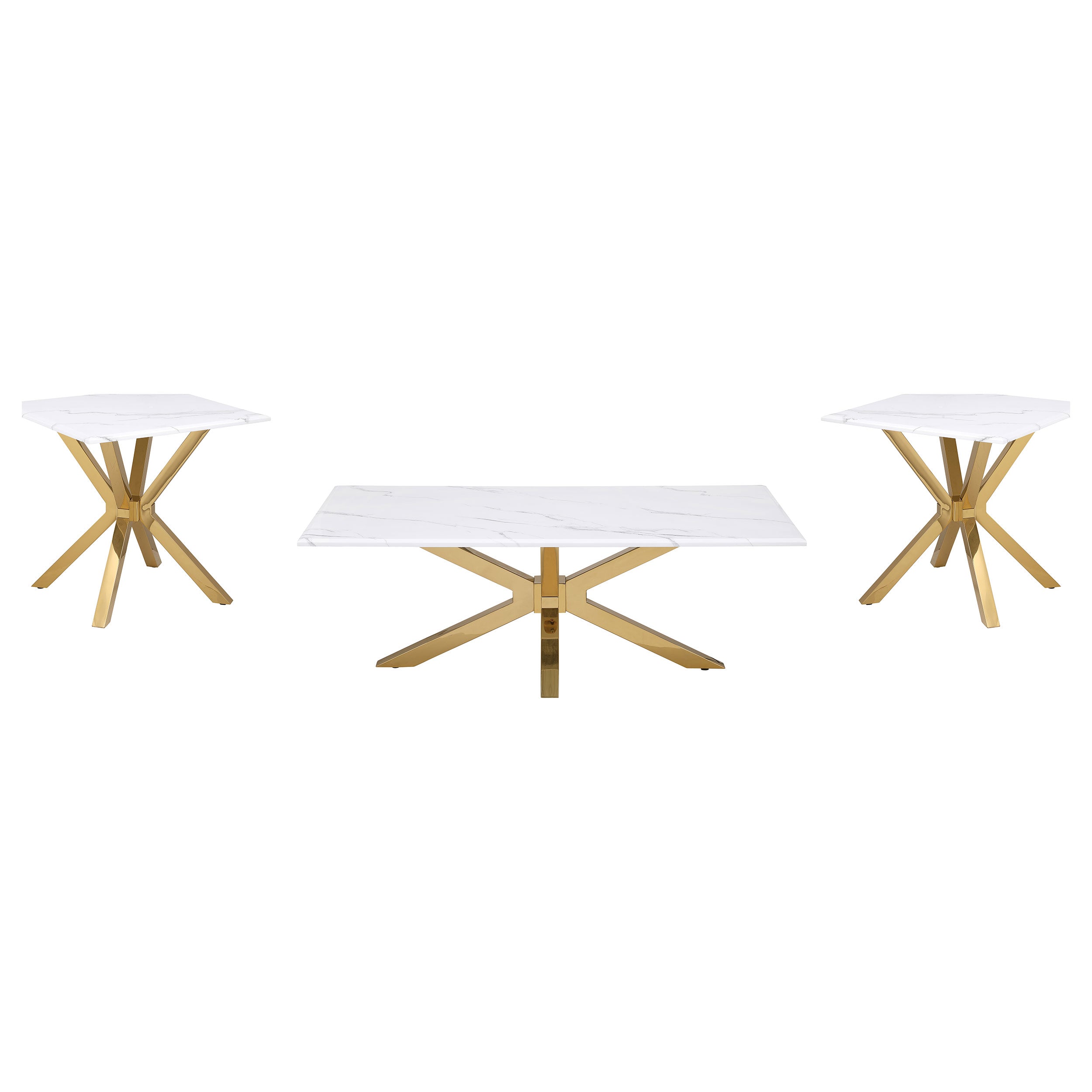 Visalia Coffee Table Sets - Luxury Home Furniture (MI)