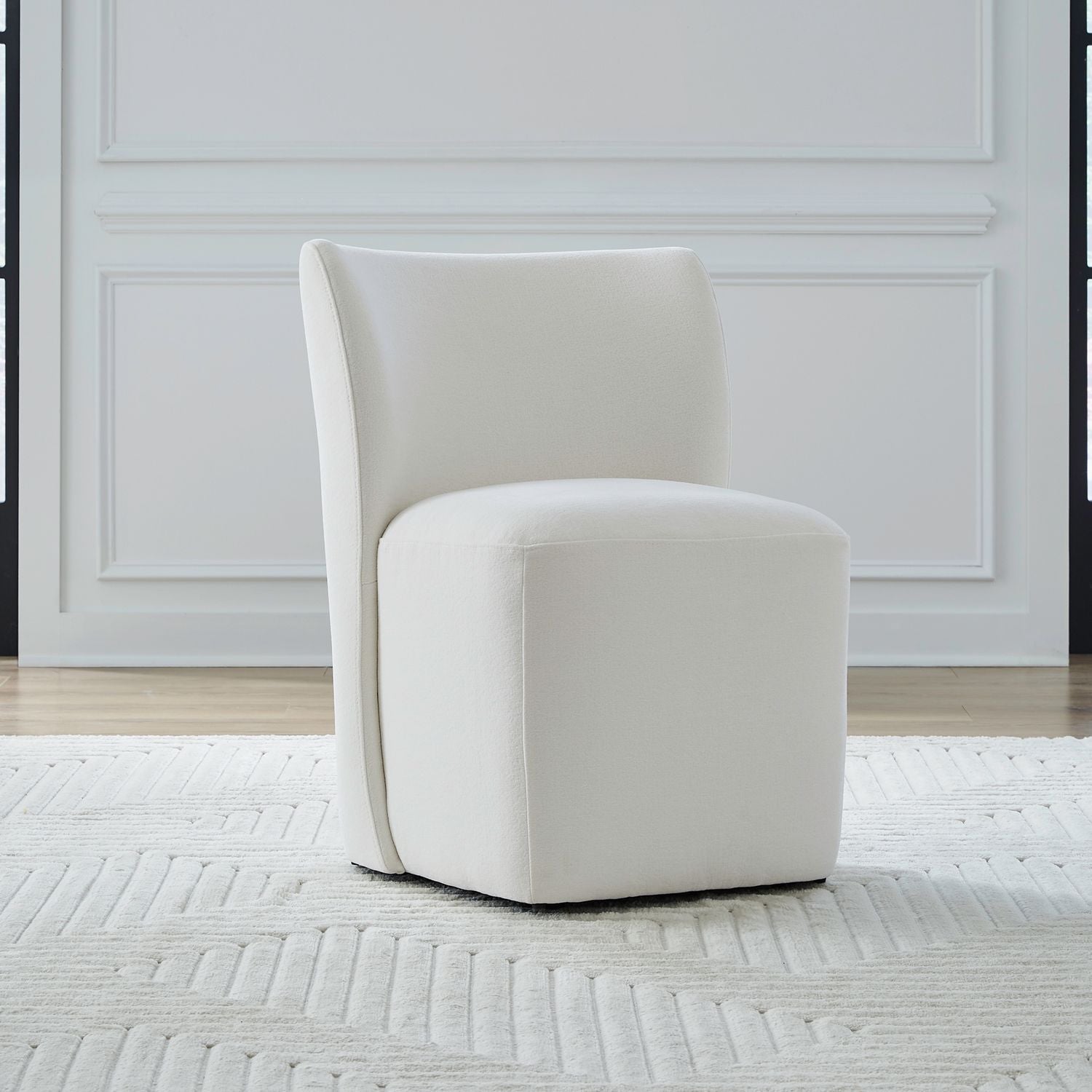 Accent Dining Accent Dining Chair w/ Casters - Ivory image