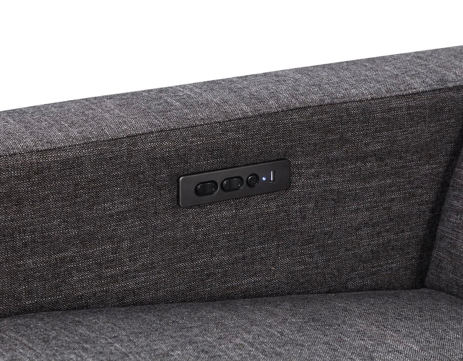 Steve Silver Zara LAF Dual-Power Chofa in Charcoal
