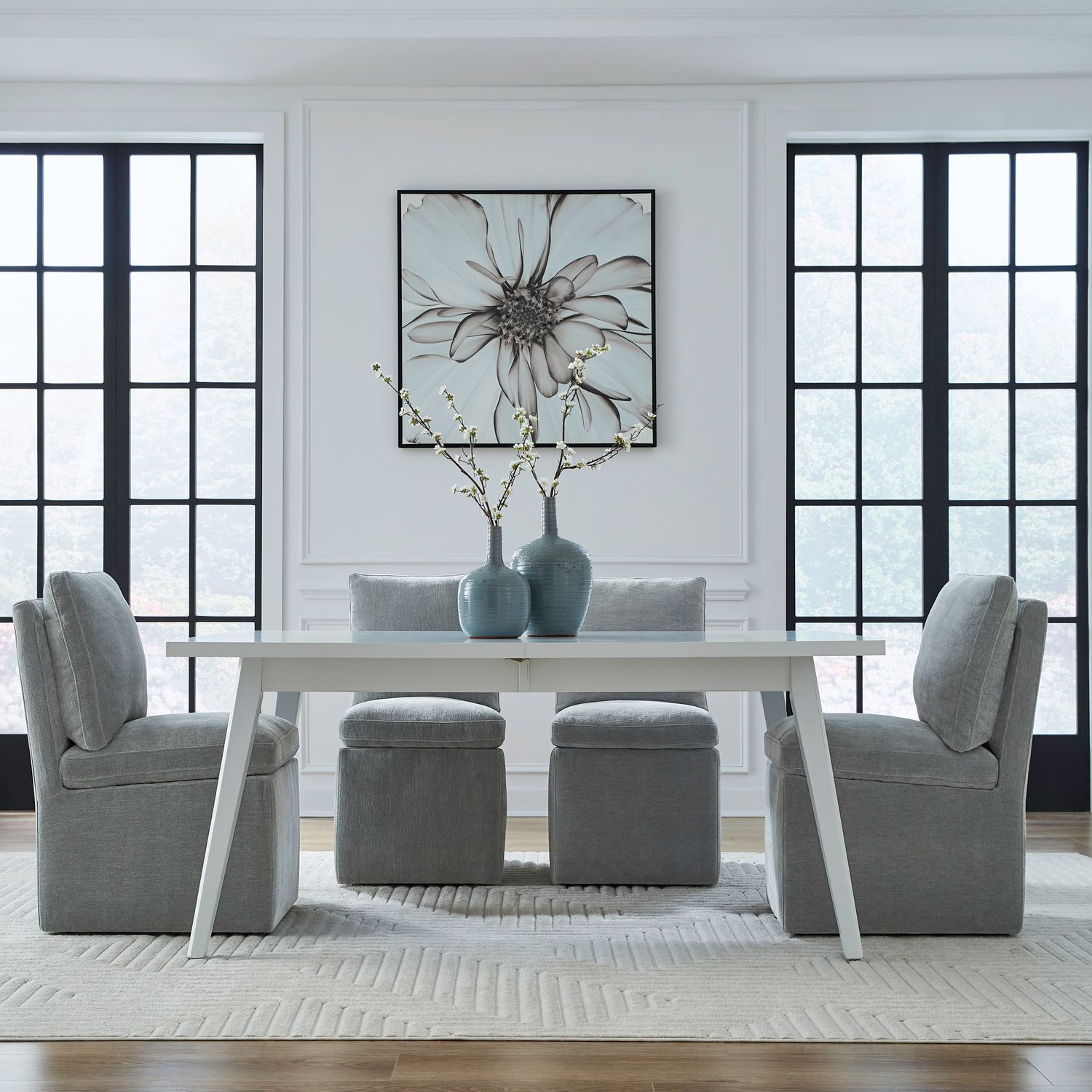 Accent Dining Accent Dining Chair w/ Casters - Sapphire image