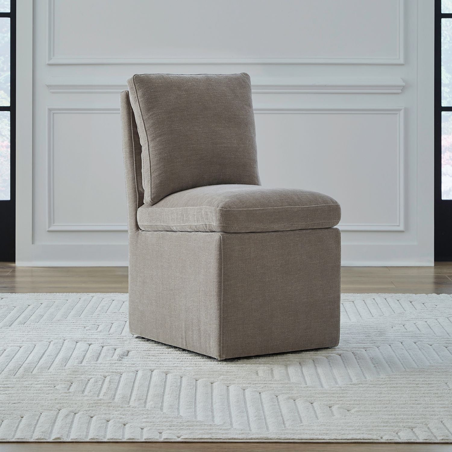 Accent Dining Accent Dining Chair w/ Casters - Truffle image