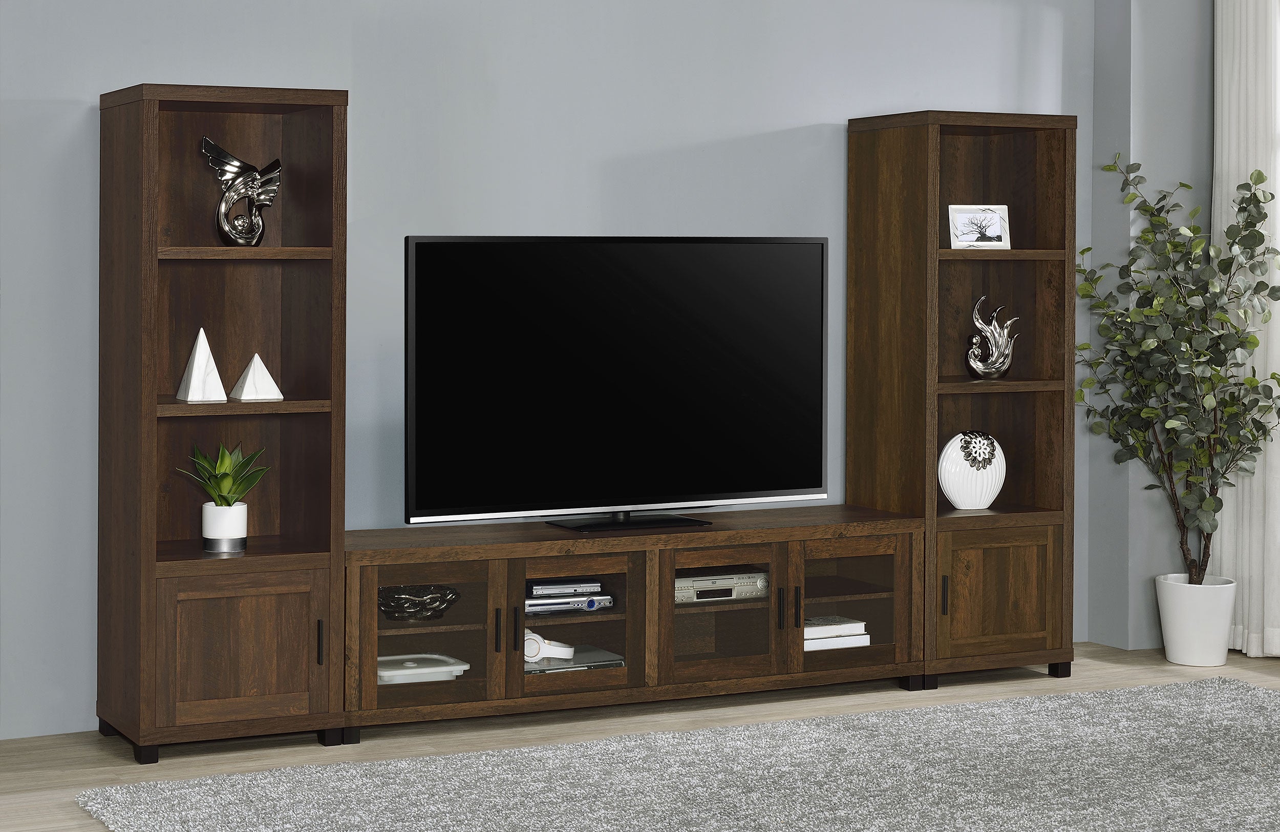 Sachin 3-piece Entertainment Center With 79" TV Stand