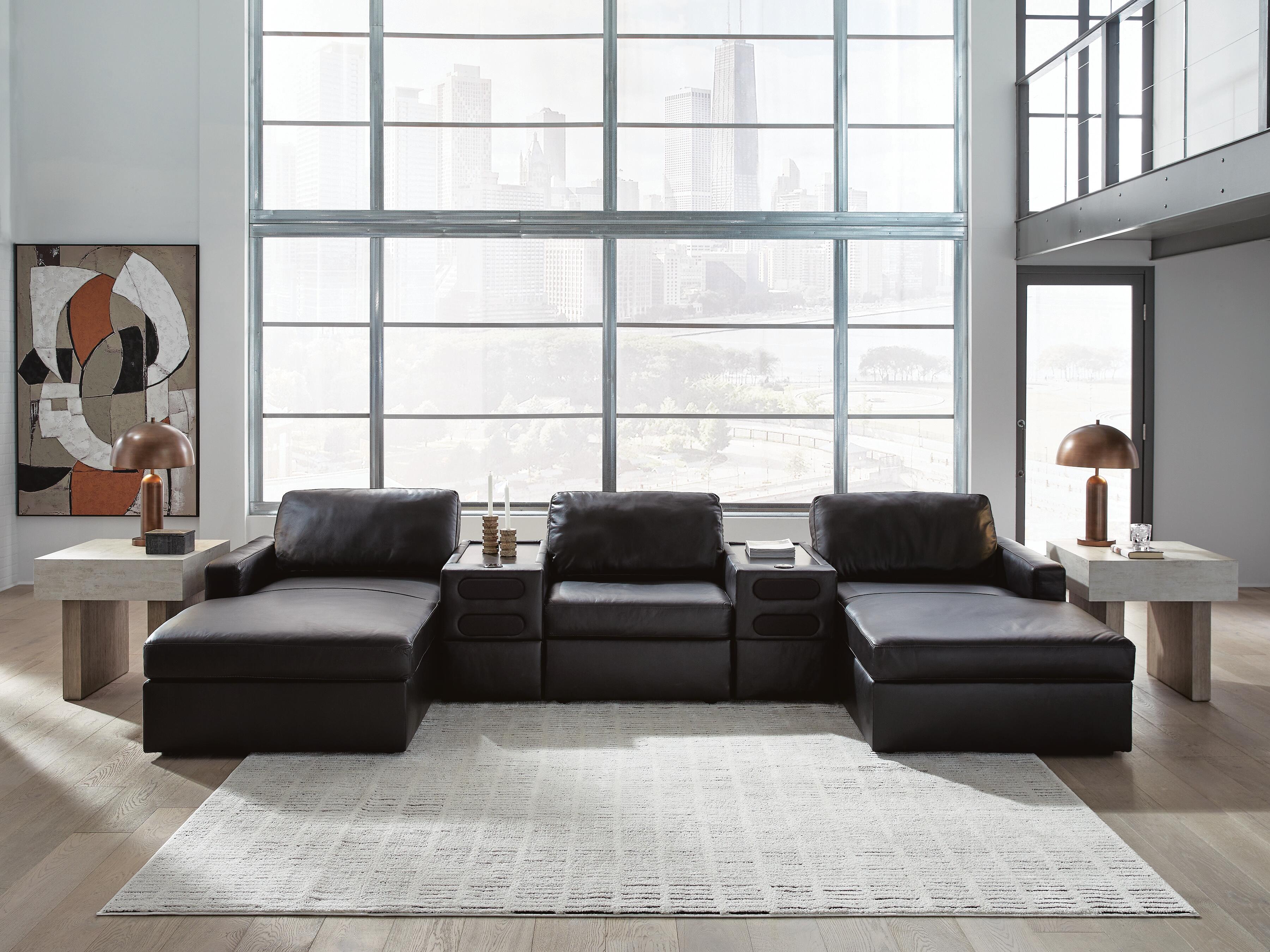 Modmax II Double Chaise Sectional with Audio Consoles - Luxury Home Furniture (MI)
