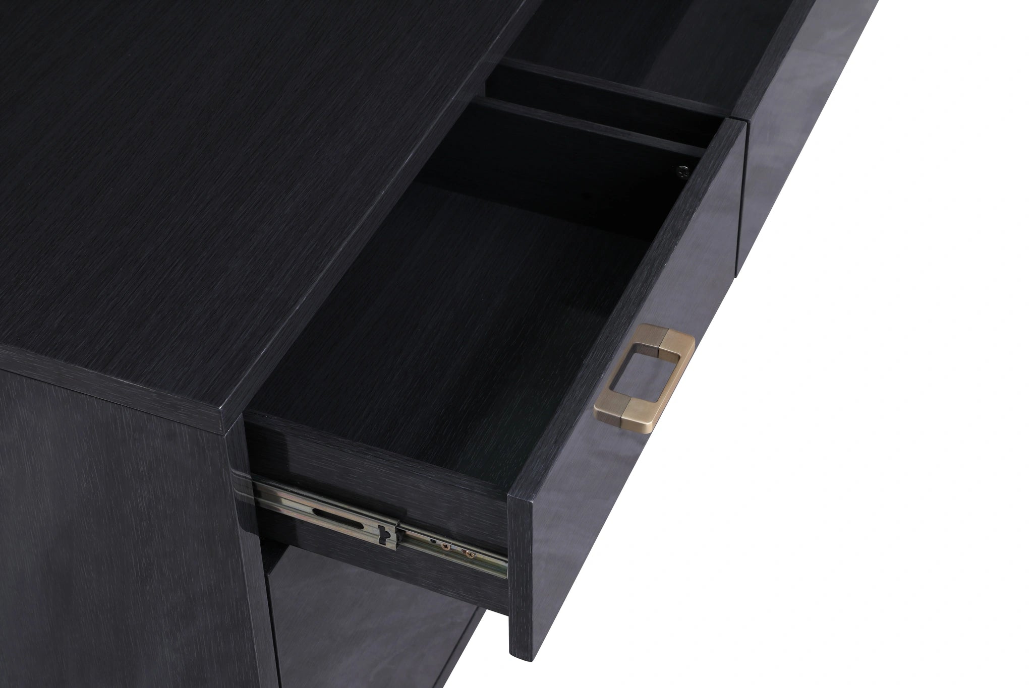 Excel Grey Oak Veneer Lacquer Sideboard/Buffet