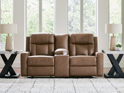 Mackmenville Reclining Loveseat with Console