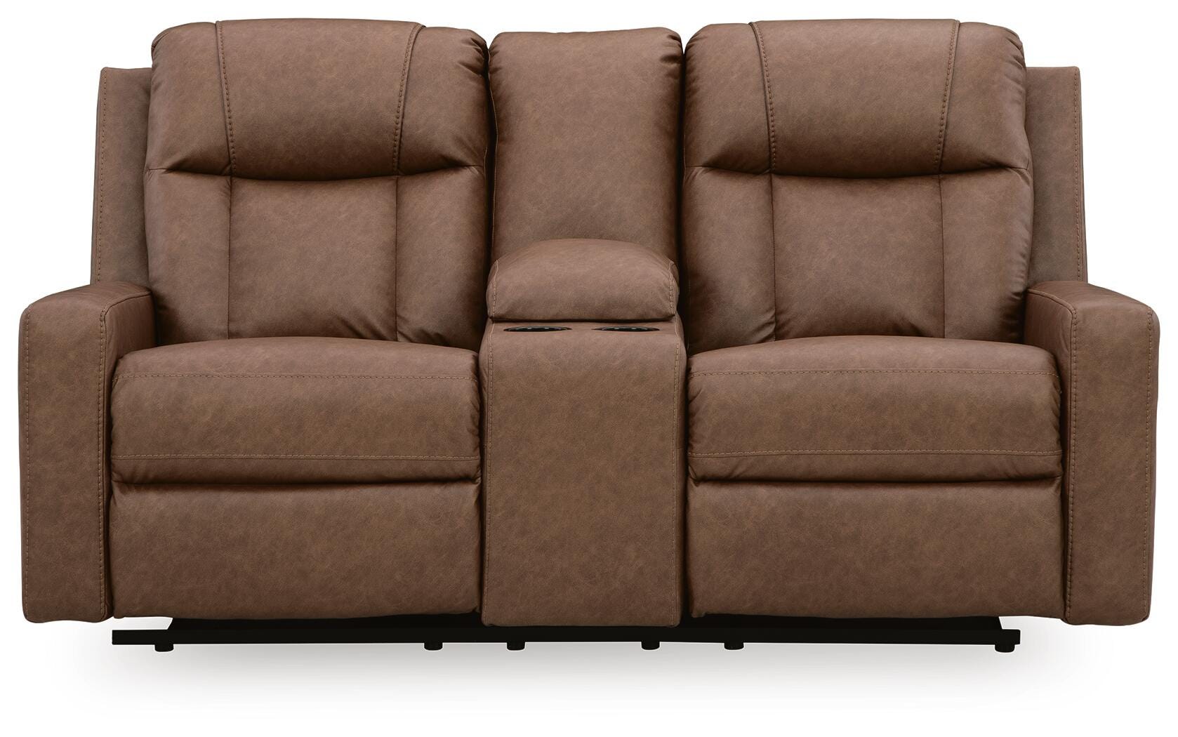 Mackmenville Reclining Loveseat with Console - Luxury Home Furniture (MI)