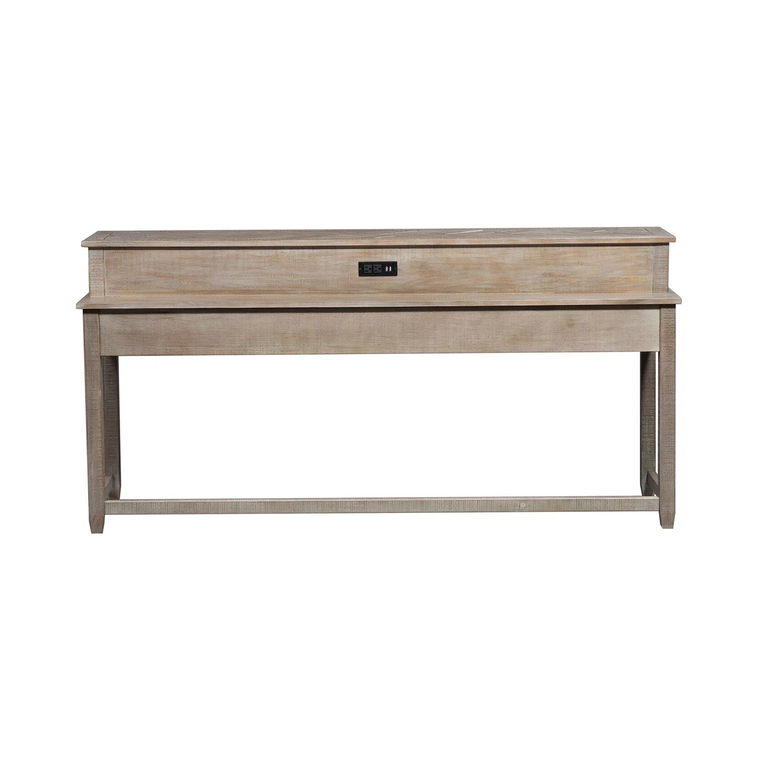 Parkland Falls Console Bar Table in Weathered Taupe image