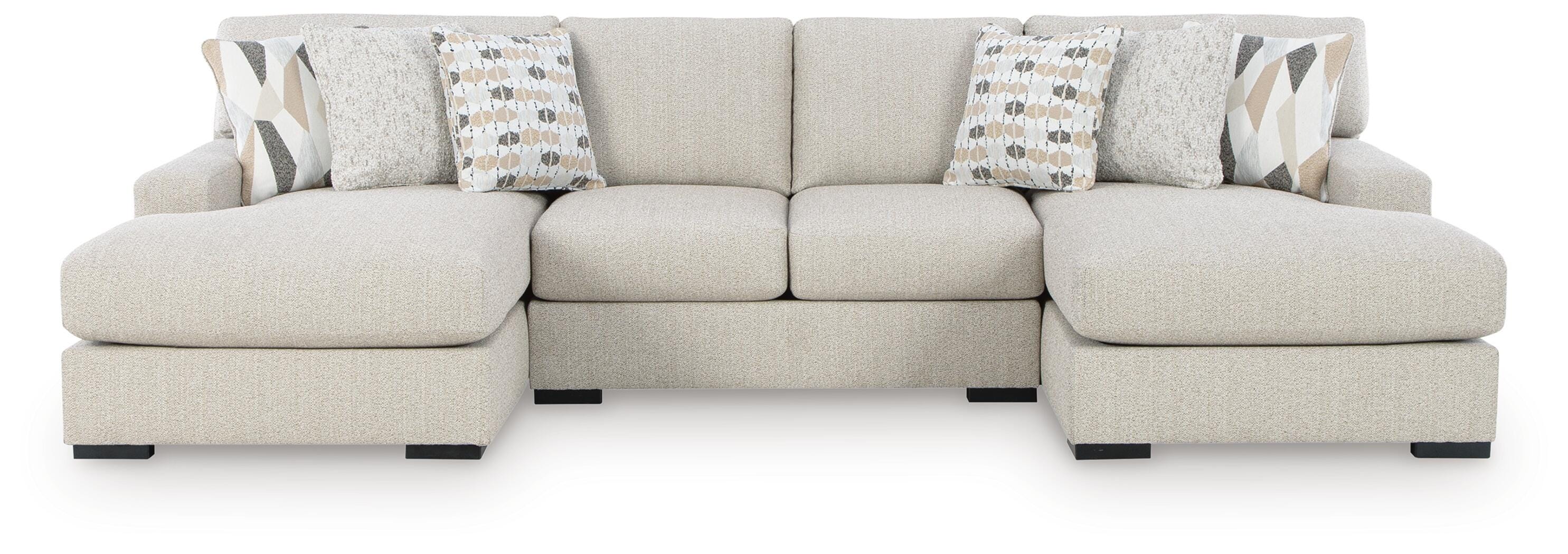 Laurelgrove Double Chaise Sectional - Luxury Home Furniture (MI)