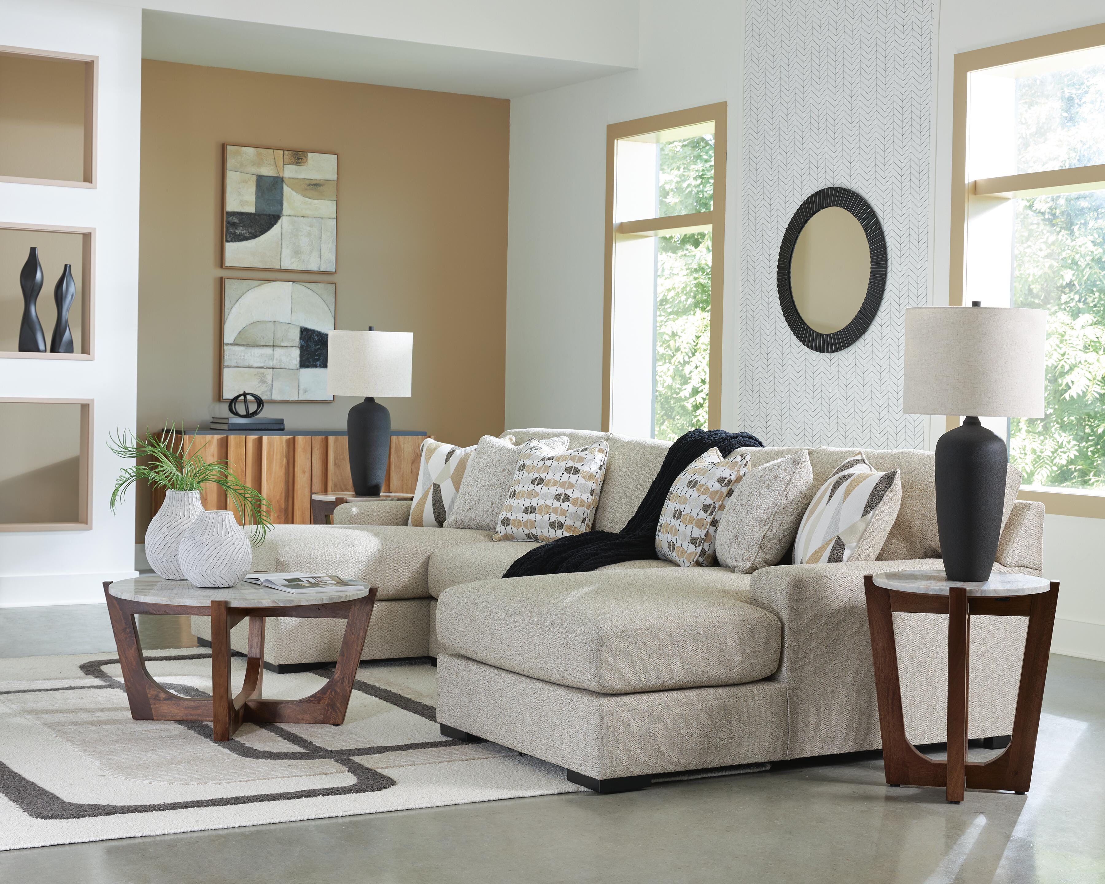 Laurelgrove Double Chaise Sectional - Luxury Home Furniture (MI)