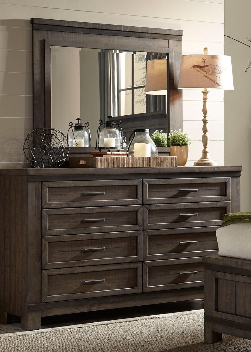 Liberty Thornwood Hills Drawer Dresser in Rock Beaten Gray - Luxury Home Furniture (MI)
