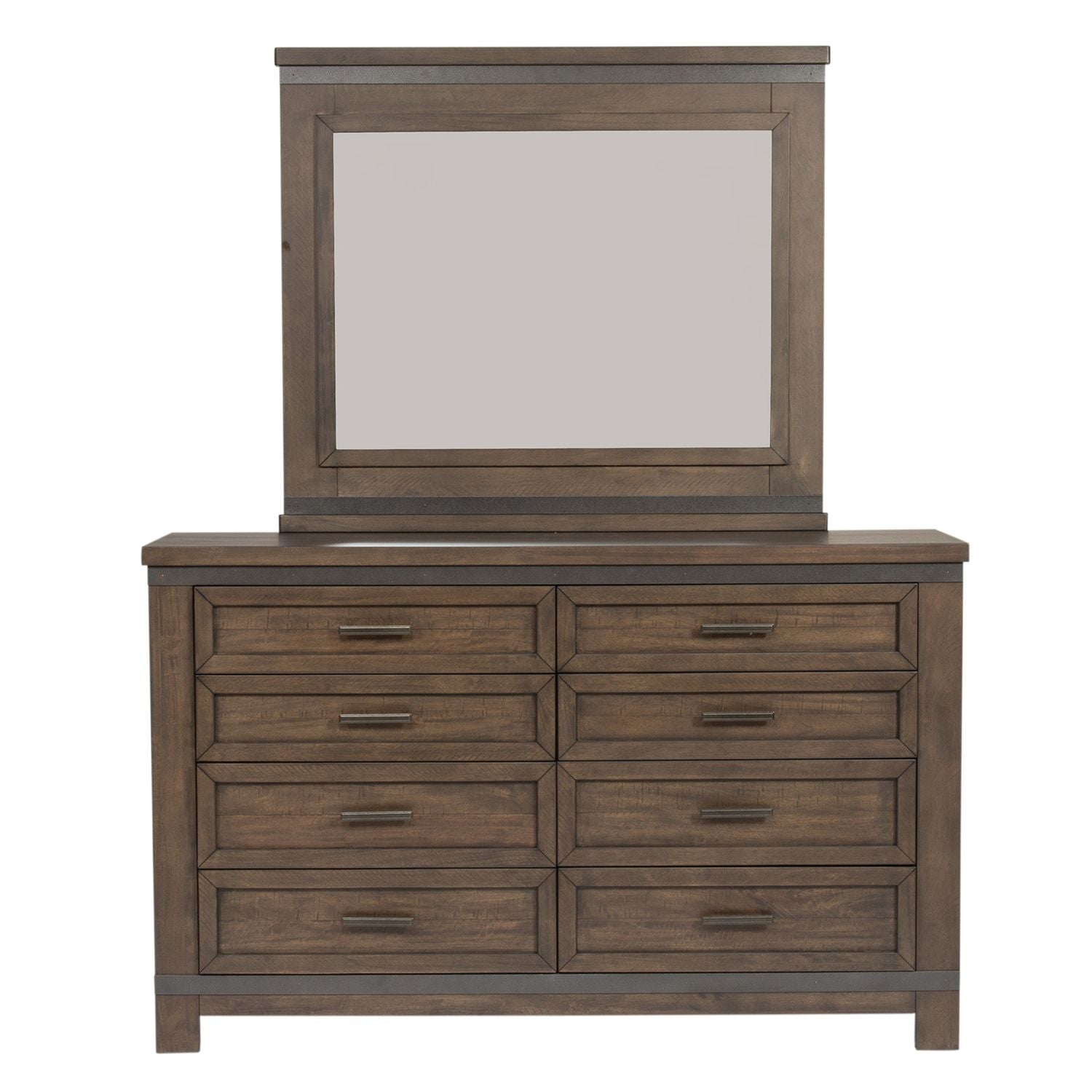 Thornwood Hills King Bookcase Bed, Dresser & Mirror