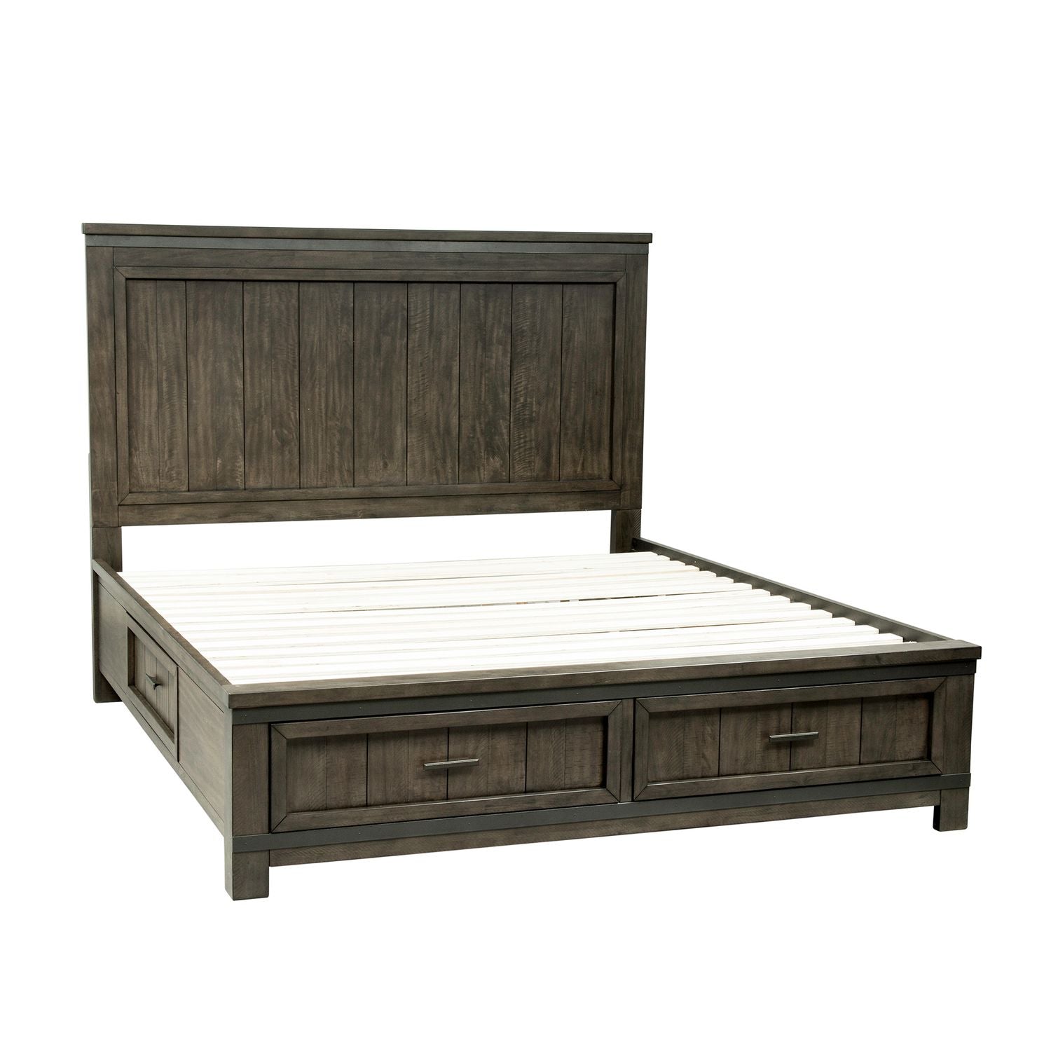 Thornwood Hills Queen Two Sided Storage Bed, Dresser & Mirror, Chest