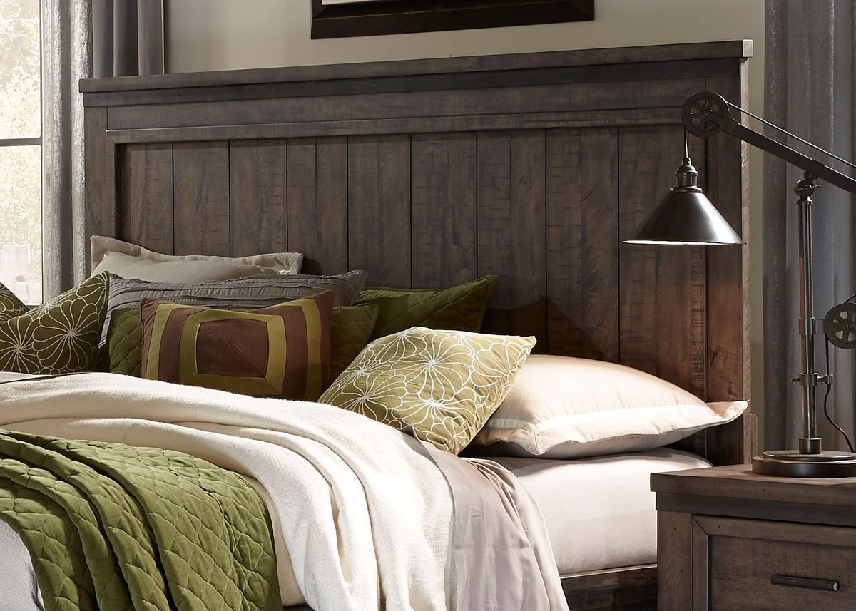 Liberty Thornwood Hills Queen Panel Bed in Rock Beaten Gray 759-BR-QPB - Luxury Home Furniture (MI)