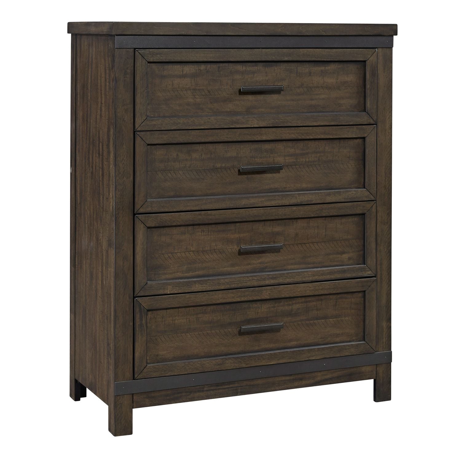 Thornwood Hills 4 Drawer Chest in Rock Beaten Gray - Luxury Home Furniture (MI)