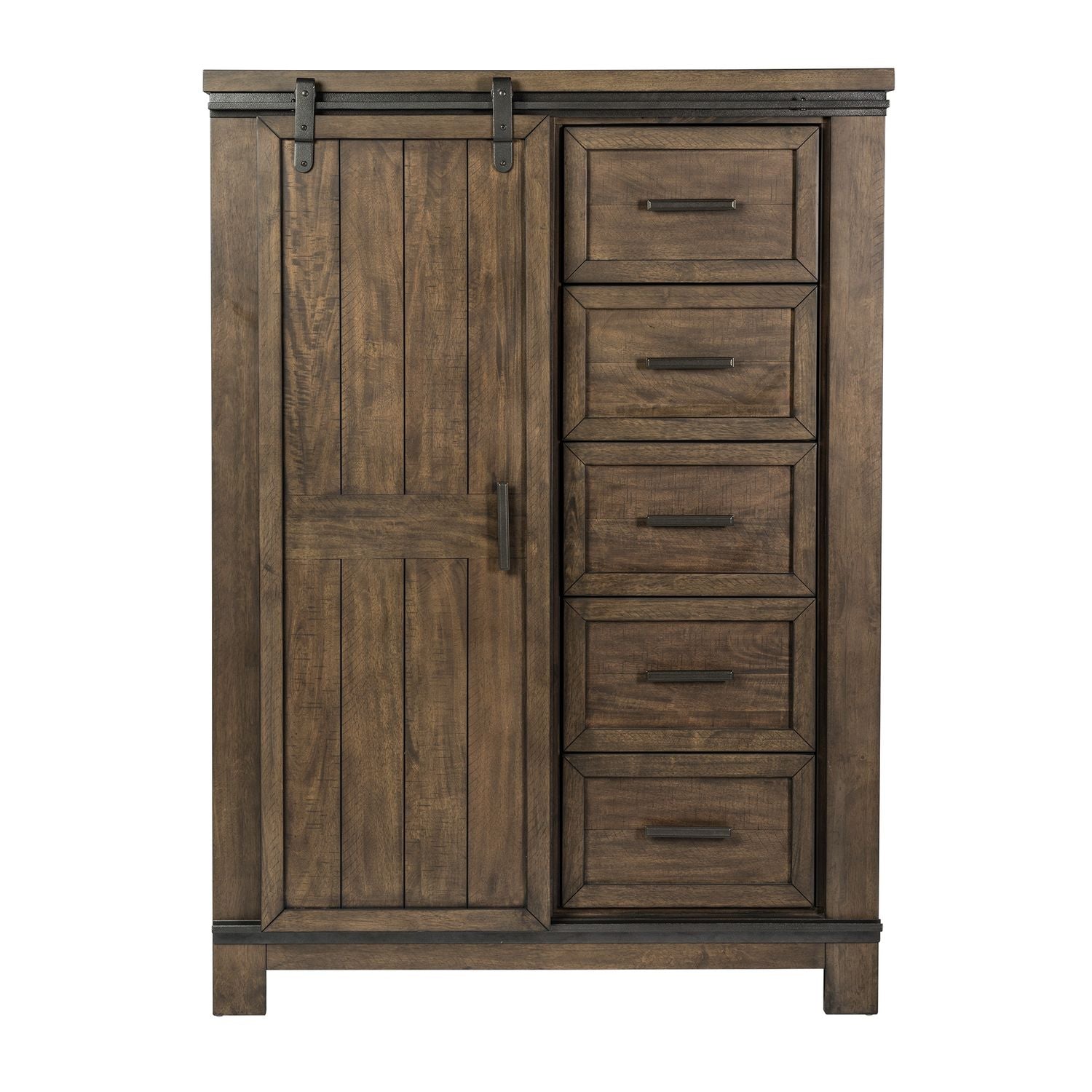 Thornwood Hills Sliding Door Chest in Rock Beaten Gray - Luxury Home Furniture (MI)