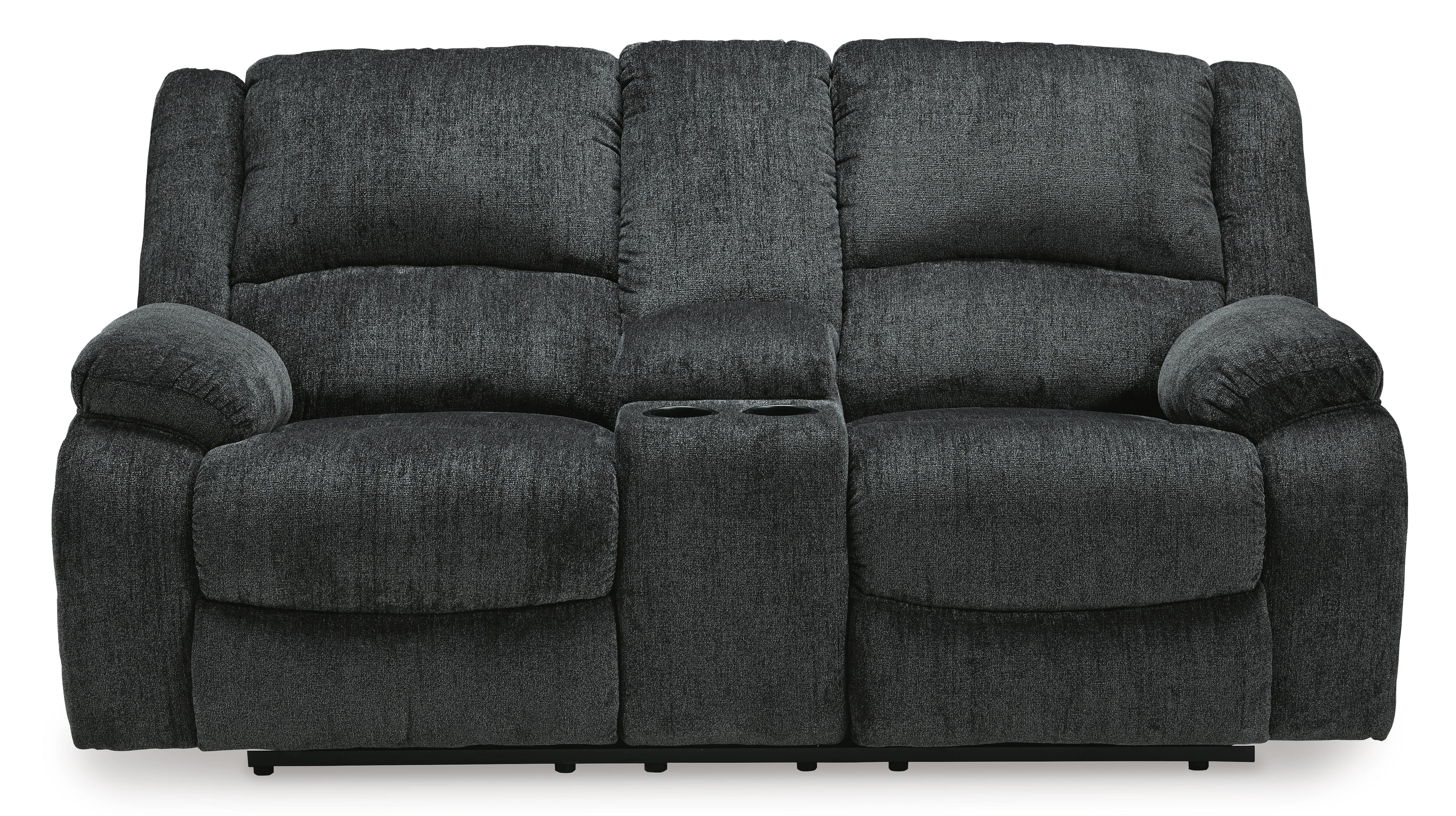 Draycoll Power Reclining Loveseat with Console - Luxury Home Furniture (MI)