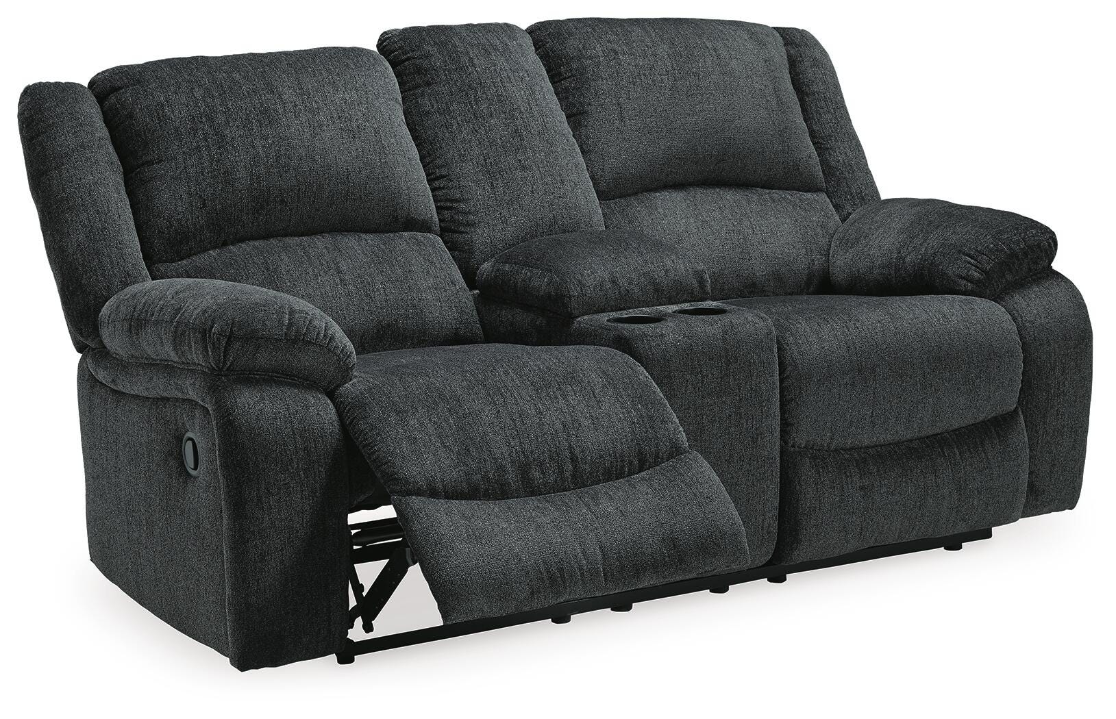 Draycoll Reclining Loveseat with Console - Luxury Home Furniture (MI)