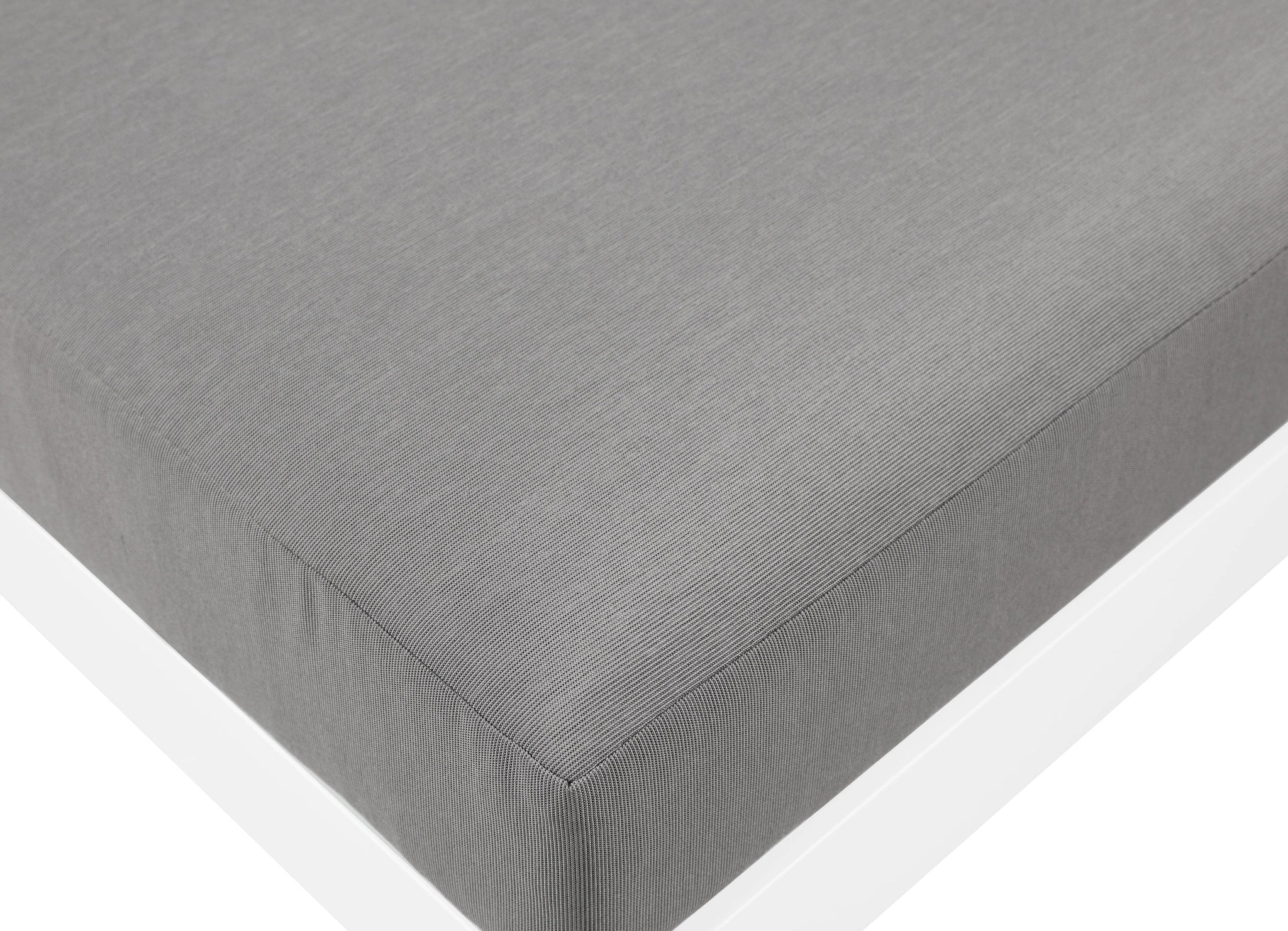 Nizuc Grey Waterproof Fabric Outdoor Patio Aluminum Armless Chair