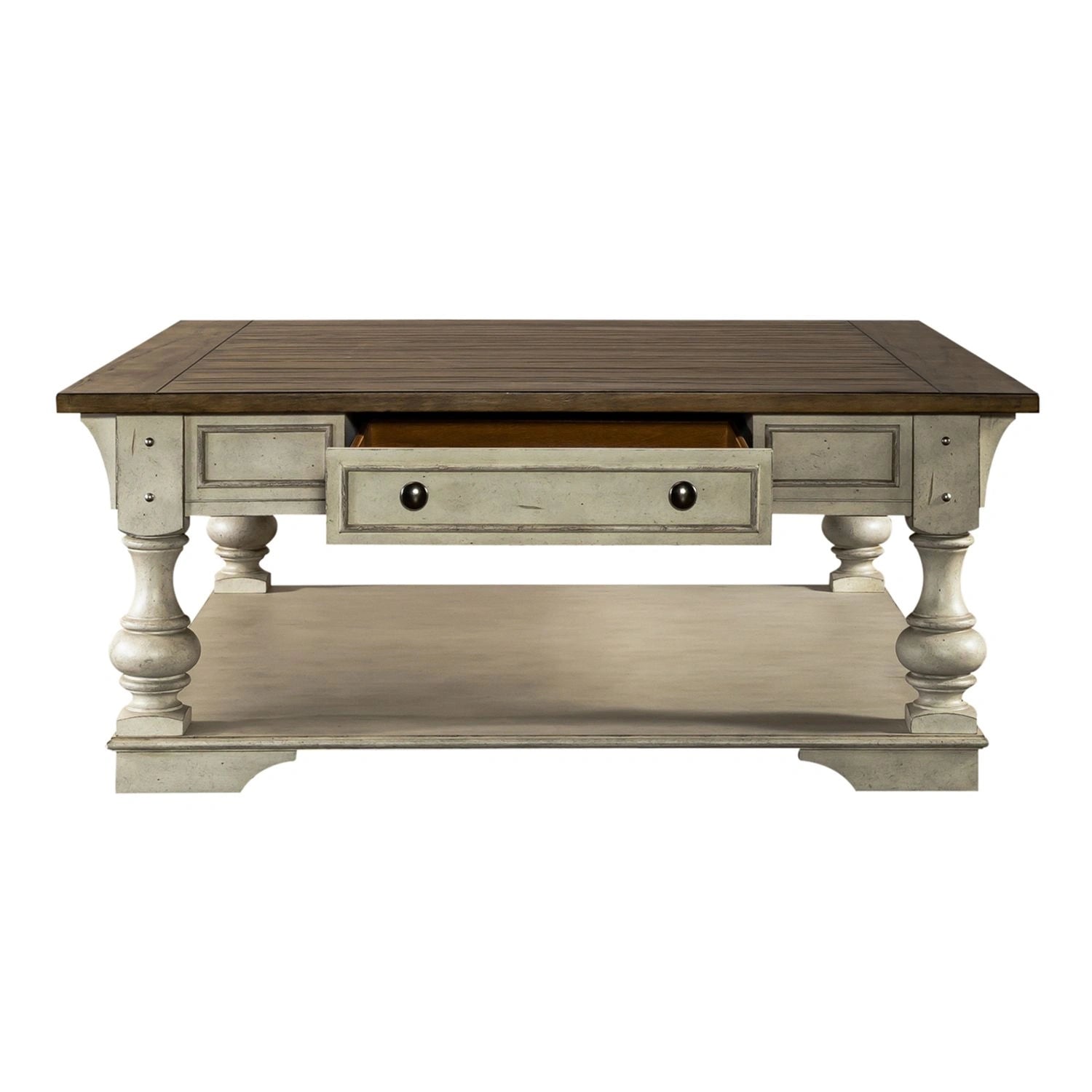 Morgan Creek Cocktail Table in Antique White image