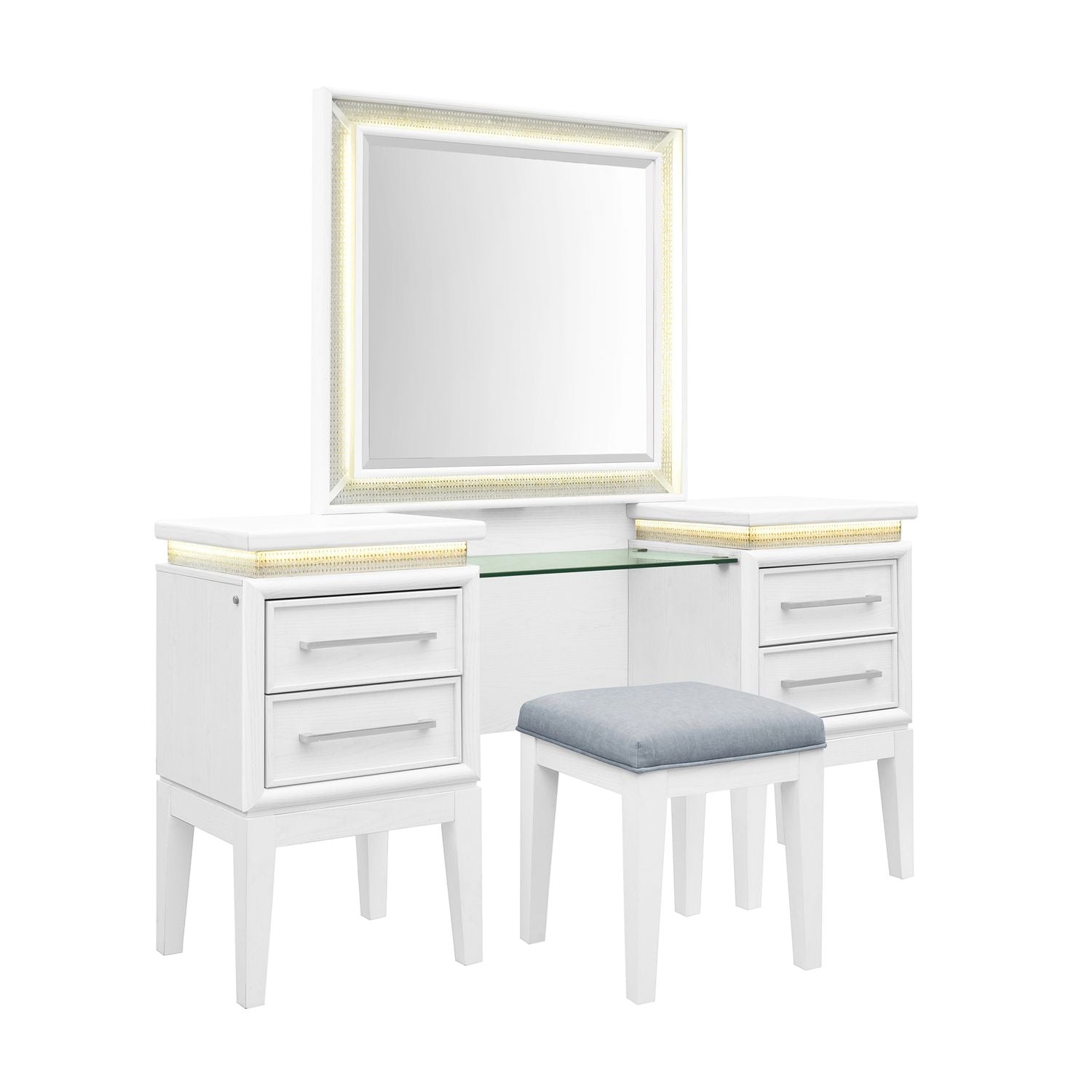 Reflections 3 Piece Vanity Set - Luxury Home Furniture (MI)