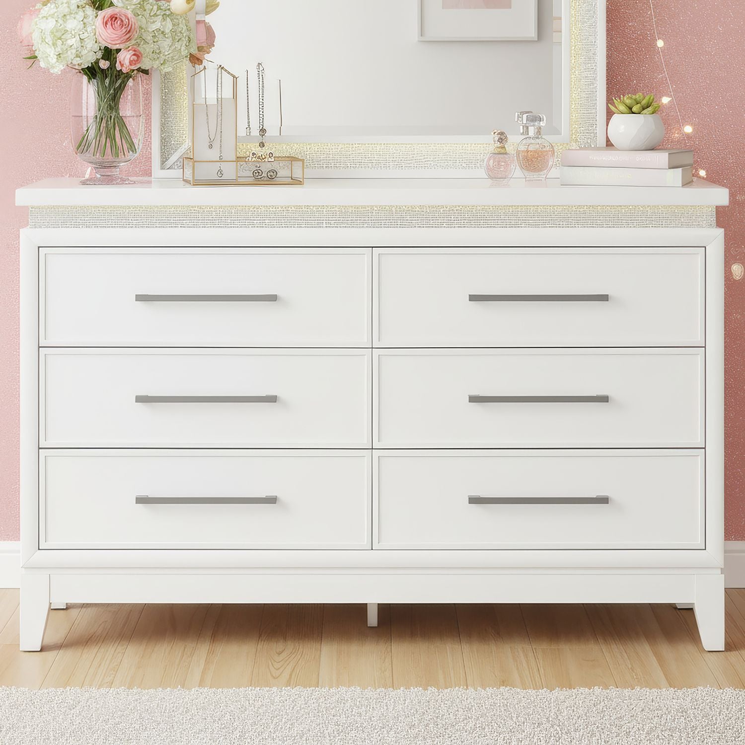 Reflections 6 Drawer Dresser w/ Lights image
