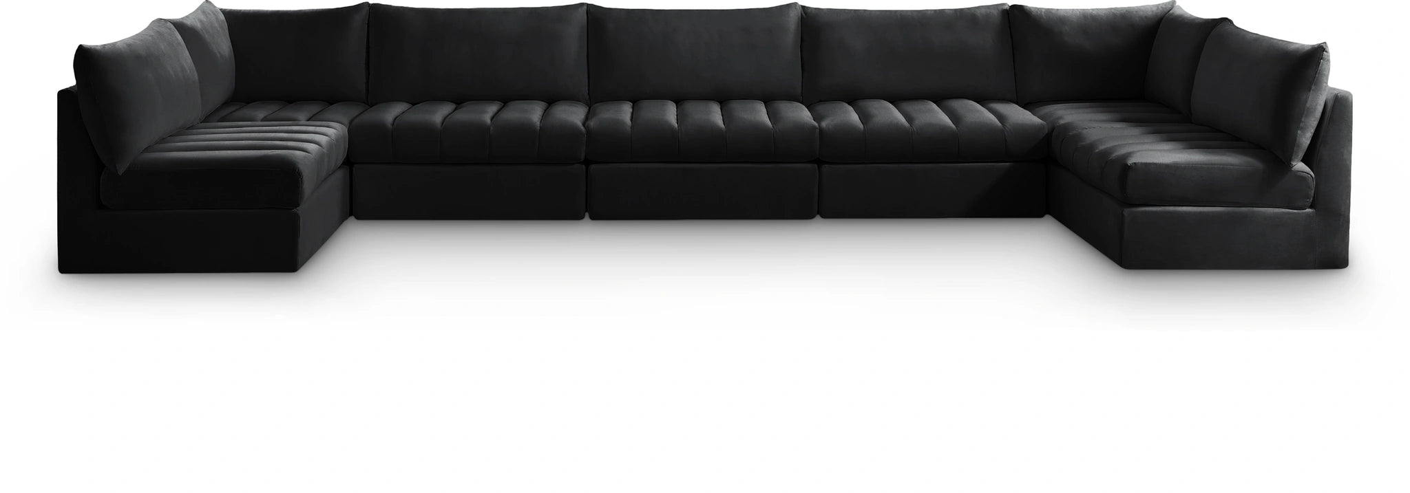 Jacob Black Velvet Modular Sectional