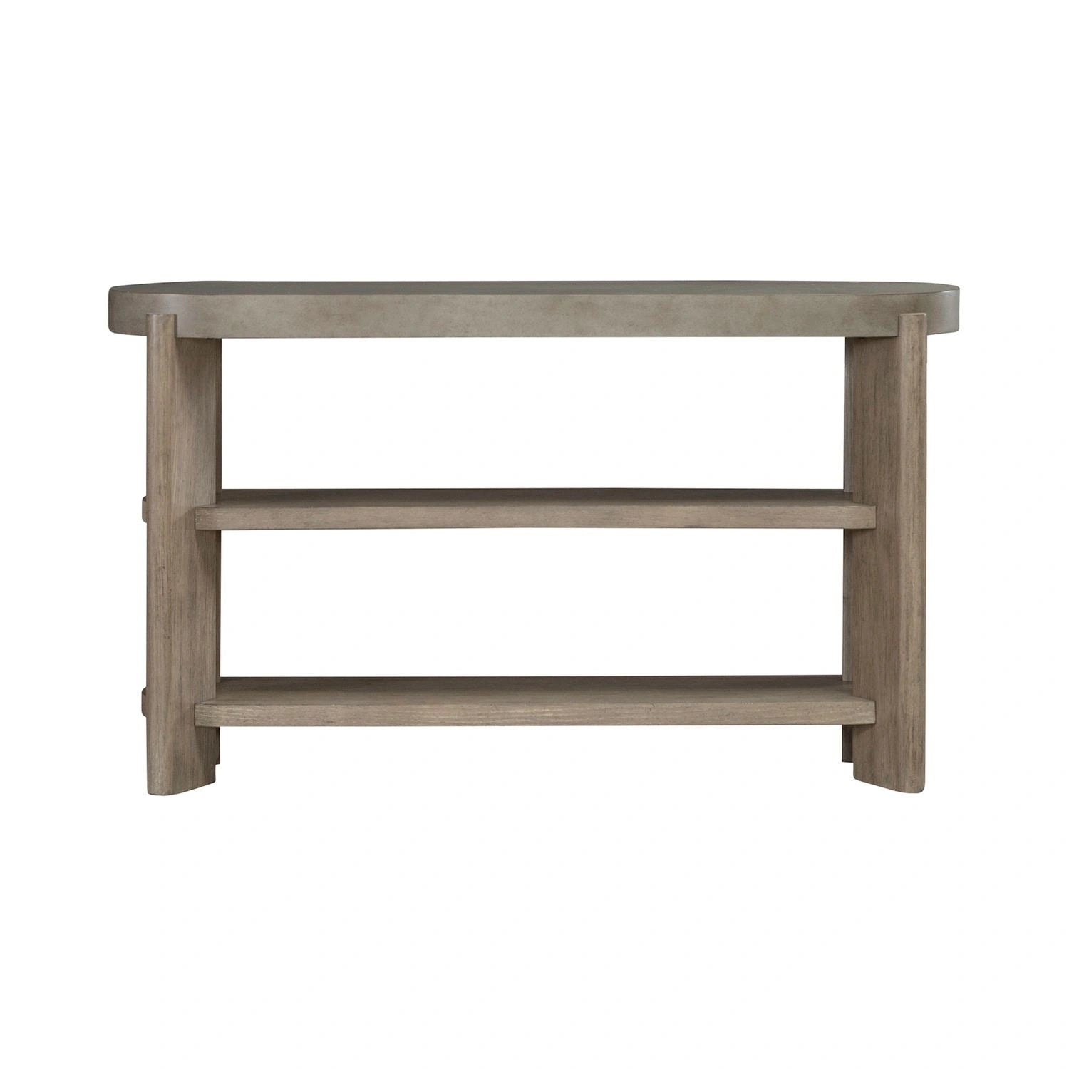 Affinity Sofa Table in Dusty Taupe with Concrete Top image