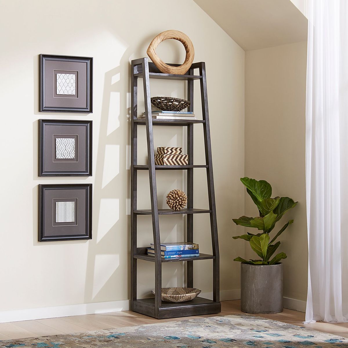 Liberty Furniture Mill Creek Wall Pier in Peppercorn - Luxury Home Furniture (MI)