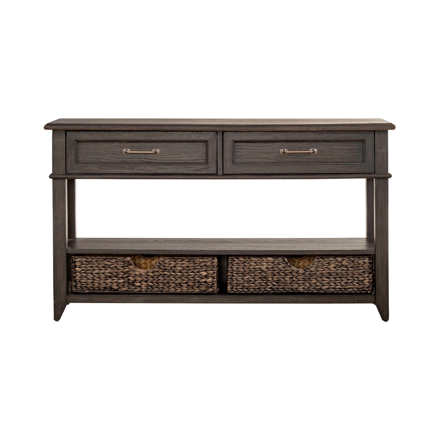 Mill Creek 2 Drawer Sofa Table in Peppercorn