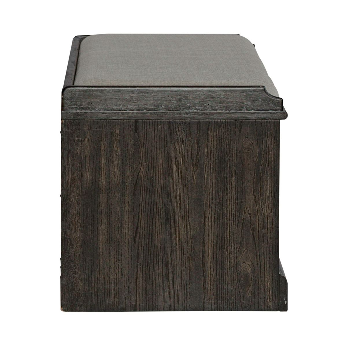 Liberty Furniture Mill Creek Wall Bench in Peppercorn