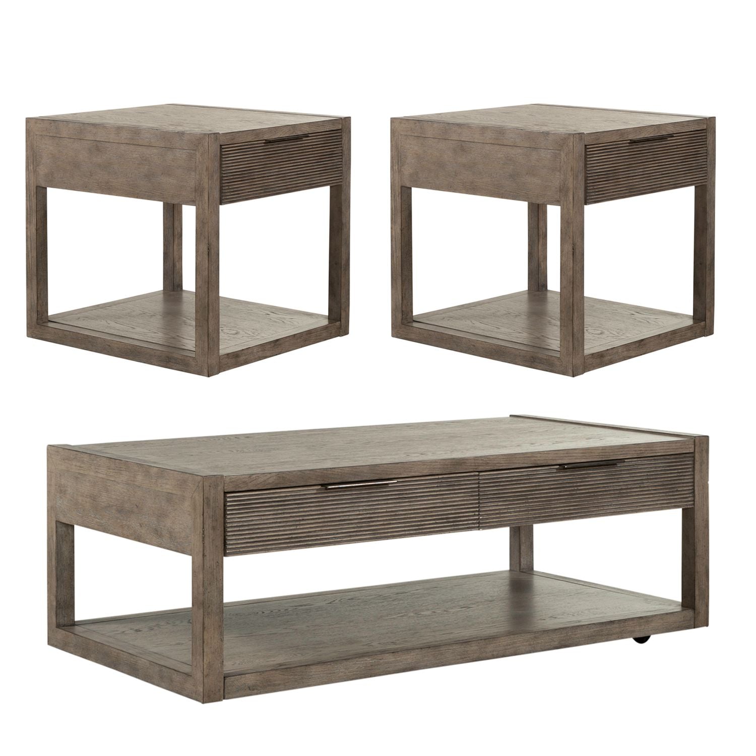 Bartlett Field 3 Piece Set (1-Cocktail 2-End Tables) - Luxury Home Furniture (MI)