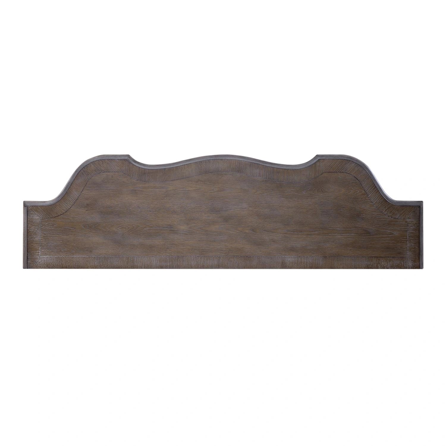 Magnolia Manor 56 Inch Hall Console Table in Antique White Base w/ Weathered Bark Tops image