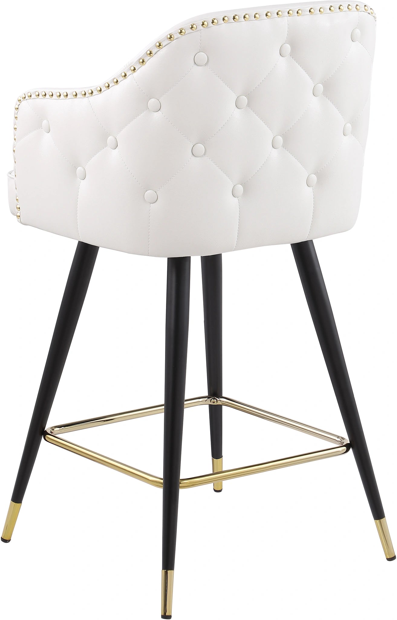 Barbosa White Faux Leather Counter/Bar Stool