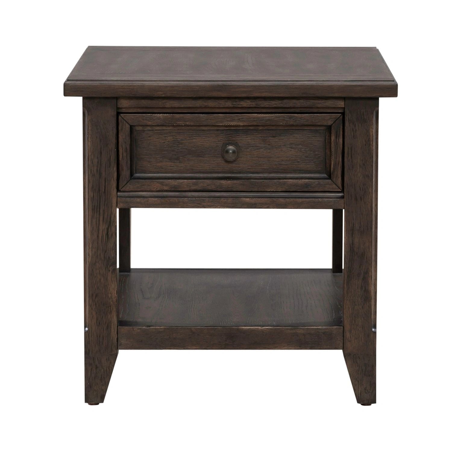 Paradise Valley Rectangular End Table in Saddle Brown image