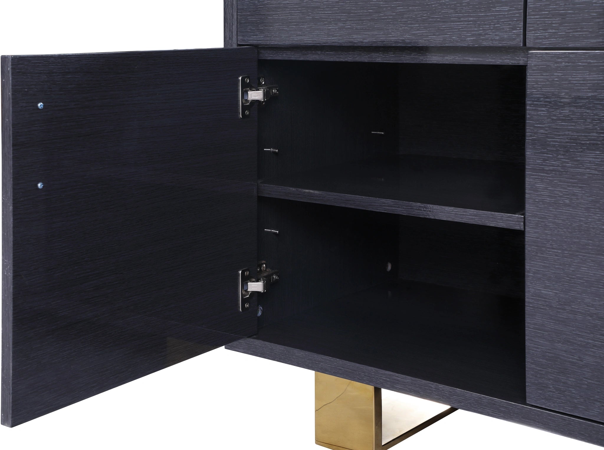 Excel Grey Oak Veneer Lacquer Sideboard/Buffet