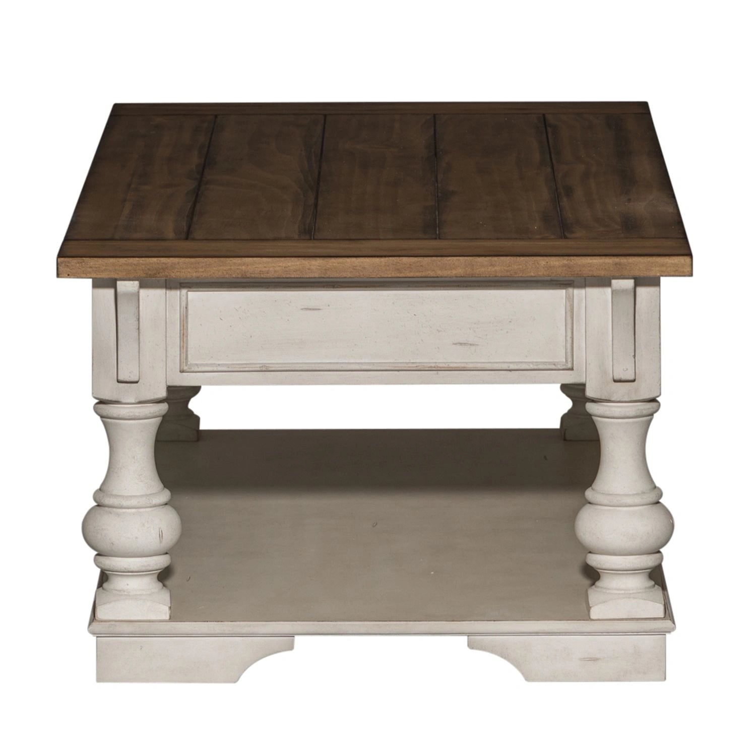 Morgan Creek Cocktail Table in Antique White image