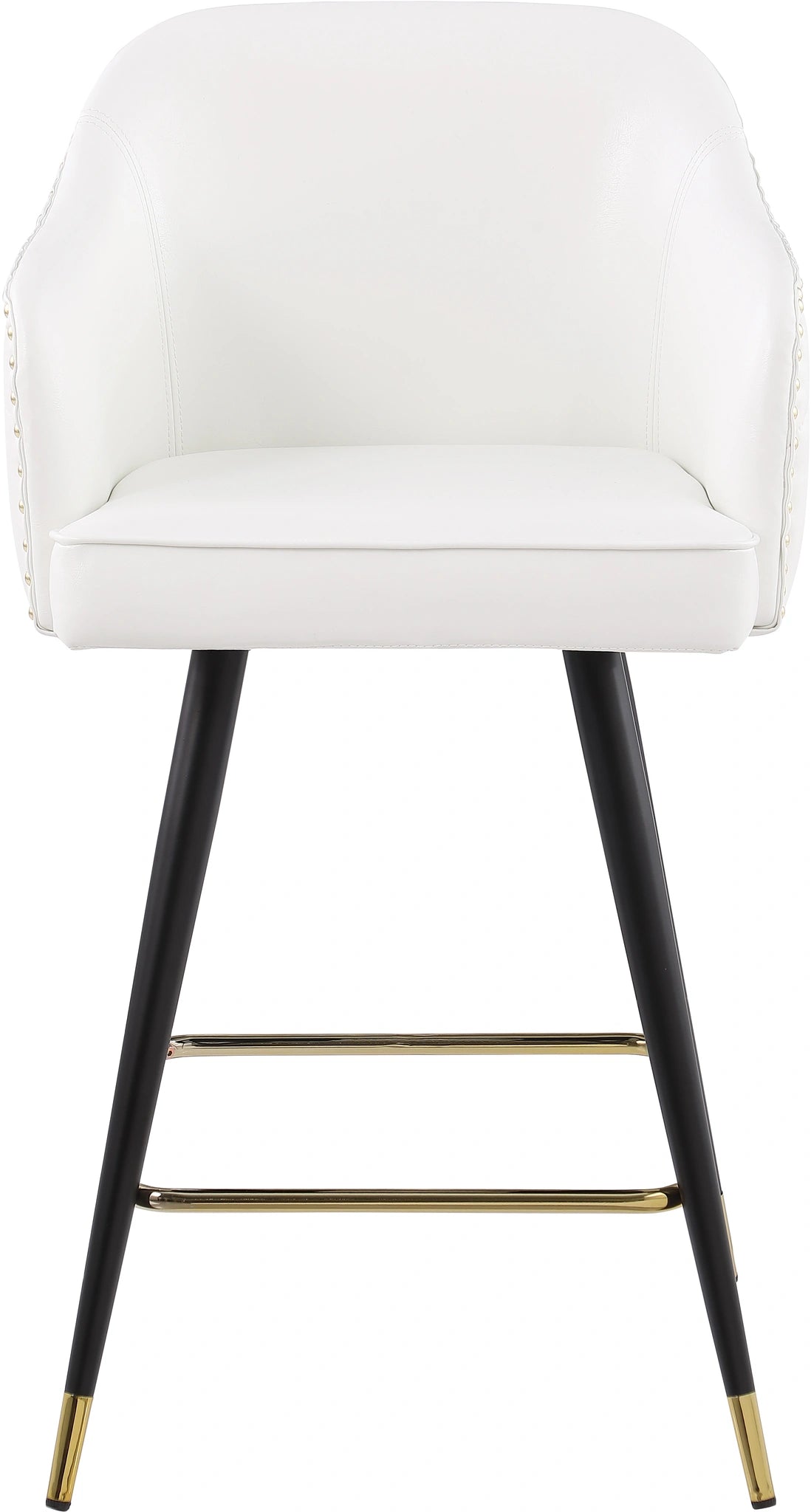 Barbosa White Faux Leather Counter/Bar Stool