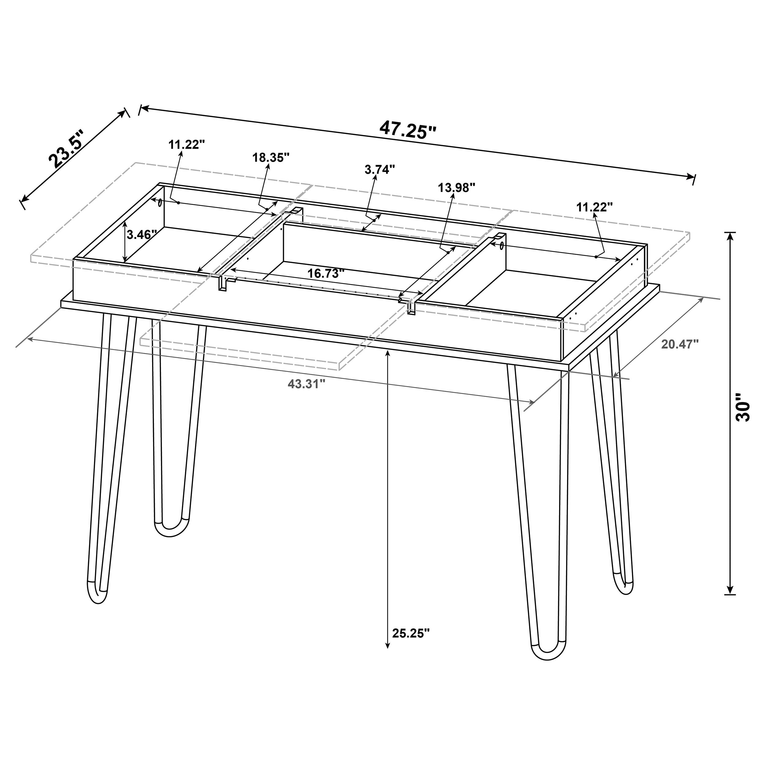 Sheeran Writing Desk