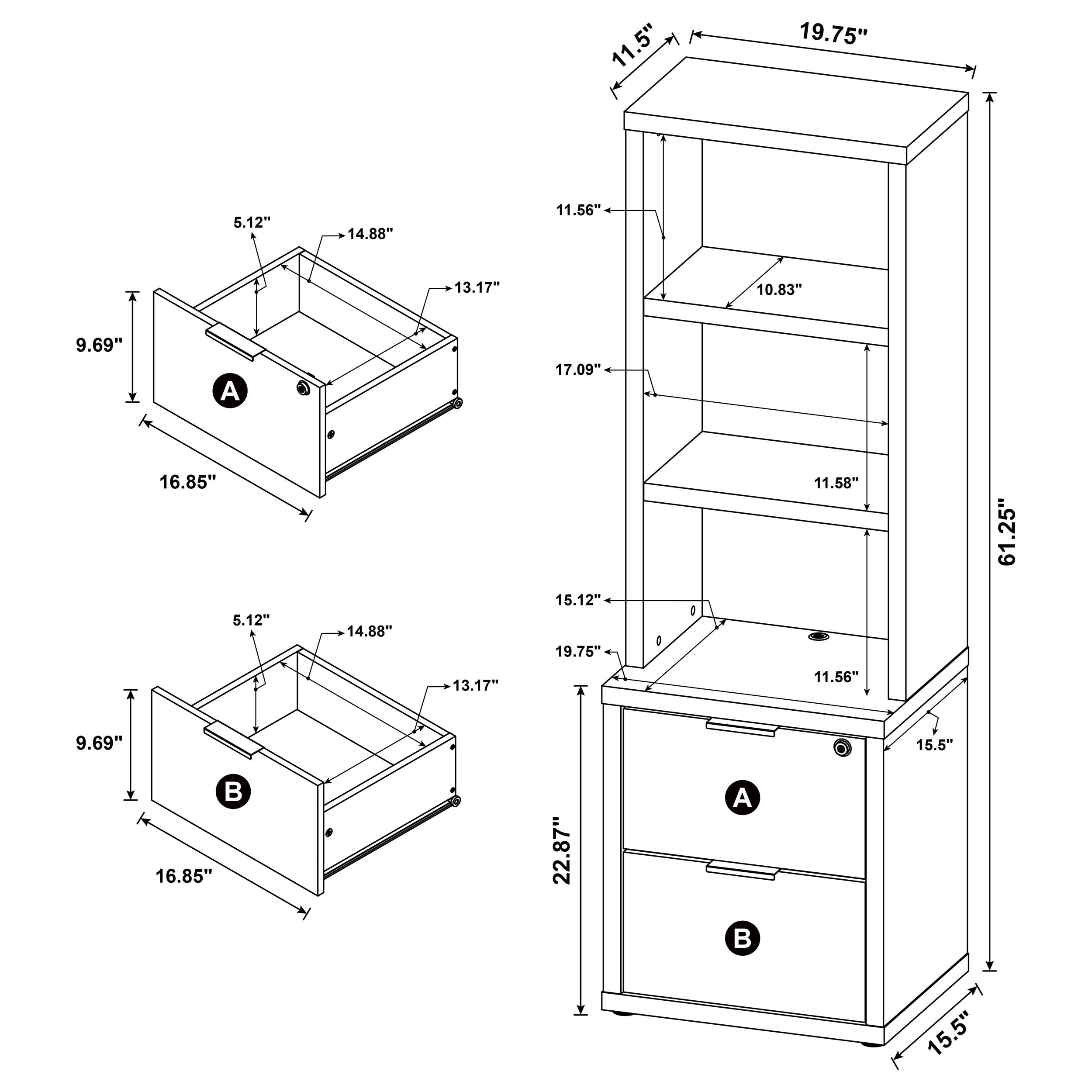 Westpark Bookcases