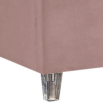 Candace Pink Velvet Full Bed