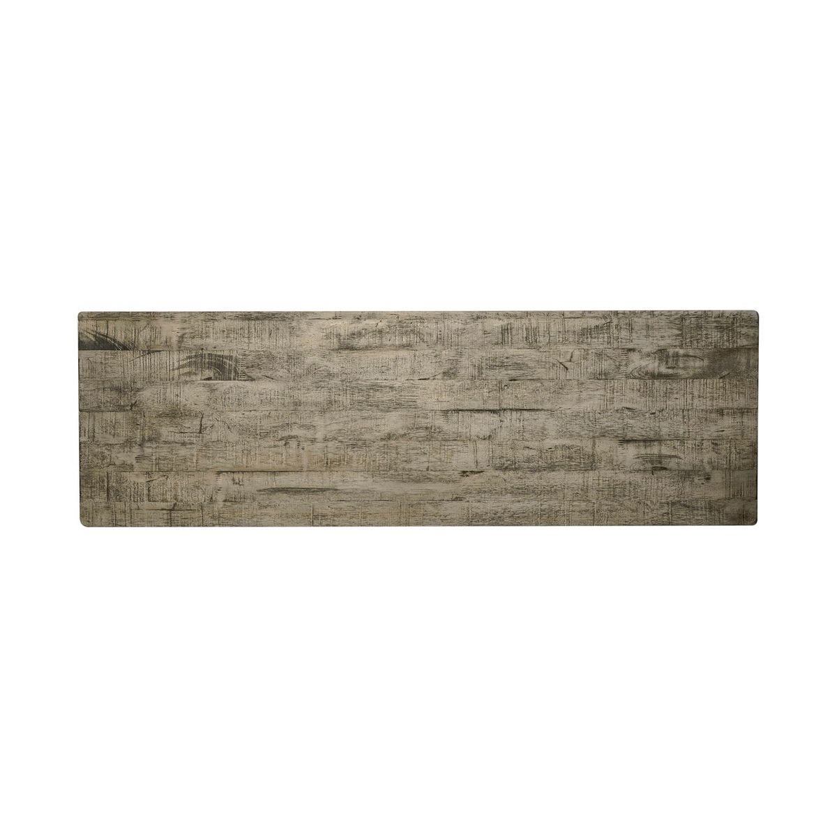 Liberty Furniture Laurel Bluff Sofa Table in Antique White with Dusty Gray Top - Luxury Home Furniture (MI)