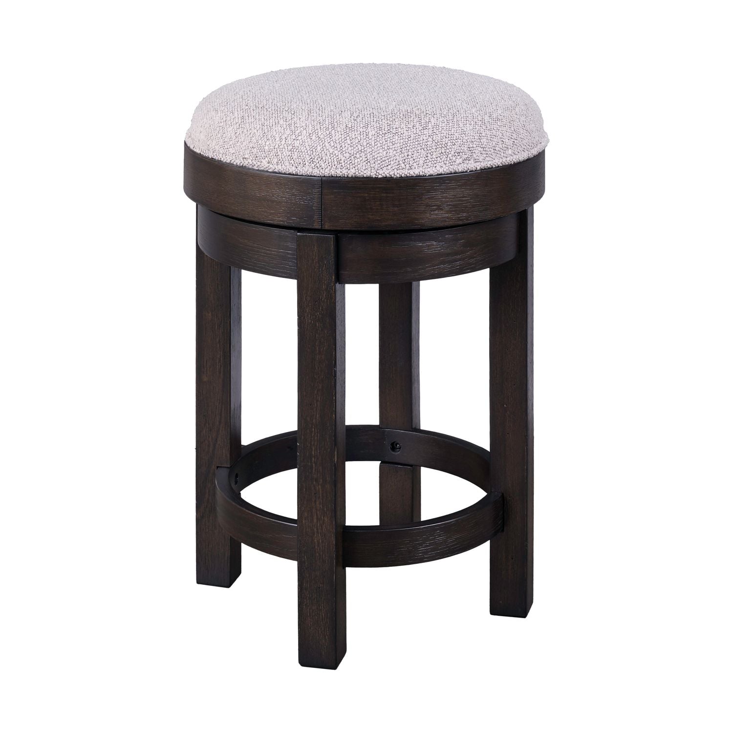 Weston Uph Swivel Console Stool (RTA) - Luxury Home Furniture (MI)