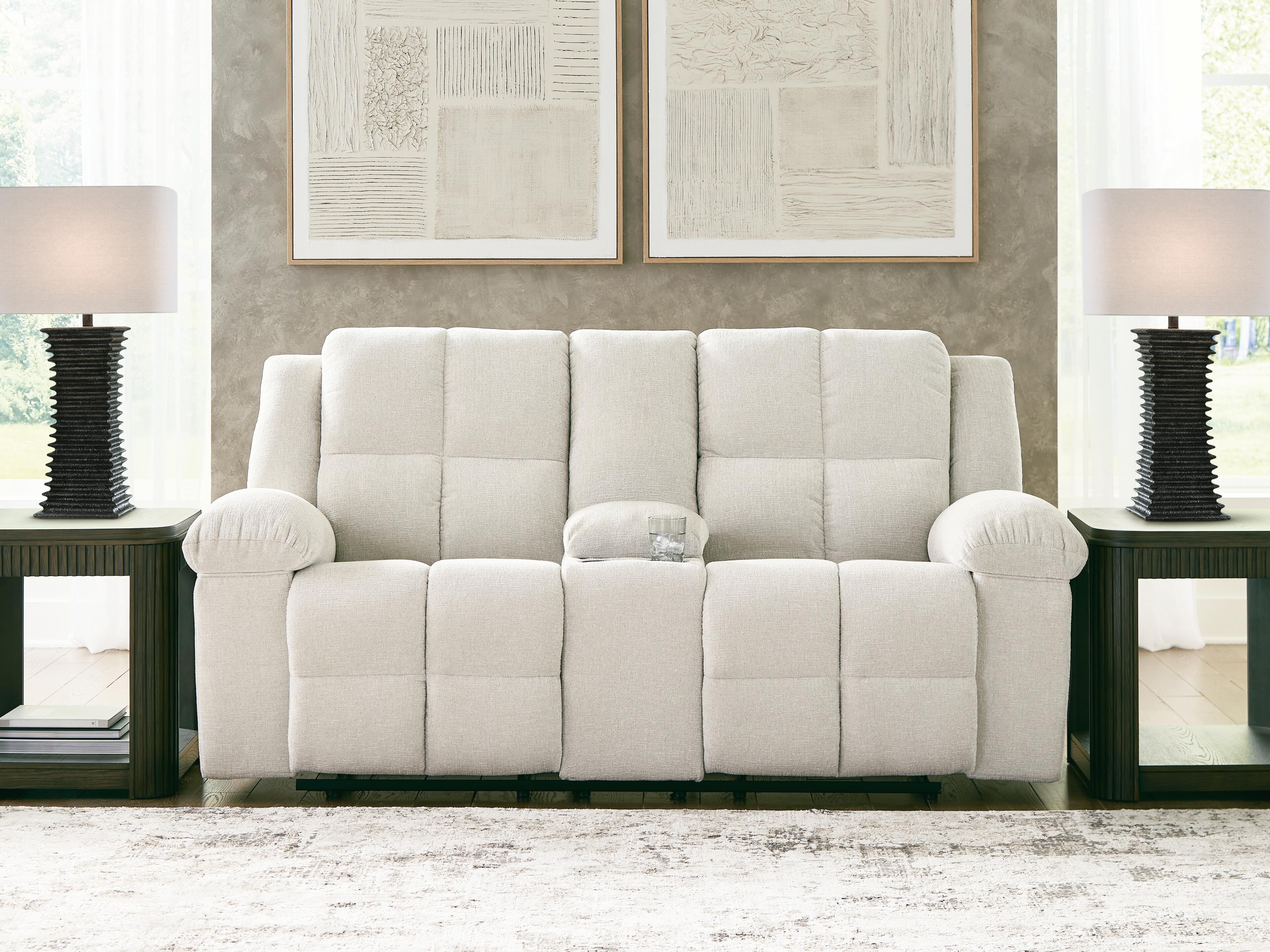 Orlen Reclining Loveseat with Console - Luxury Home Furniture (MI)